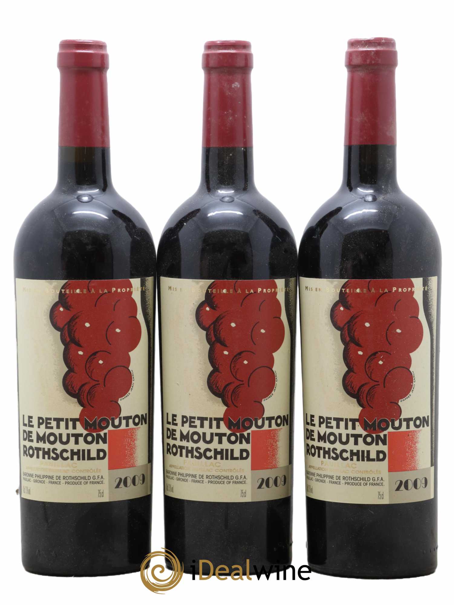 Petit Mouton Second Vin 2009 - Lot de 3 bouteilles - 0