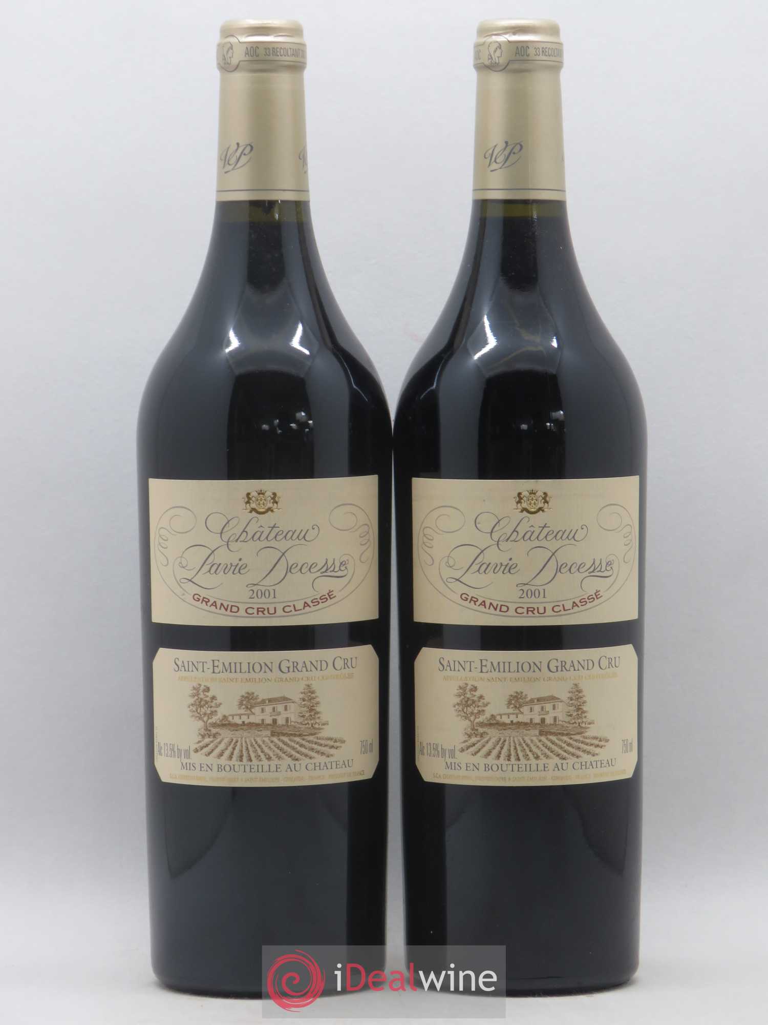 Château Pavie Decesse Grand Cru Classé 2001 - Lot de 2 bouteilles - 0