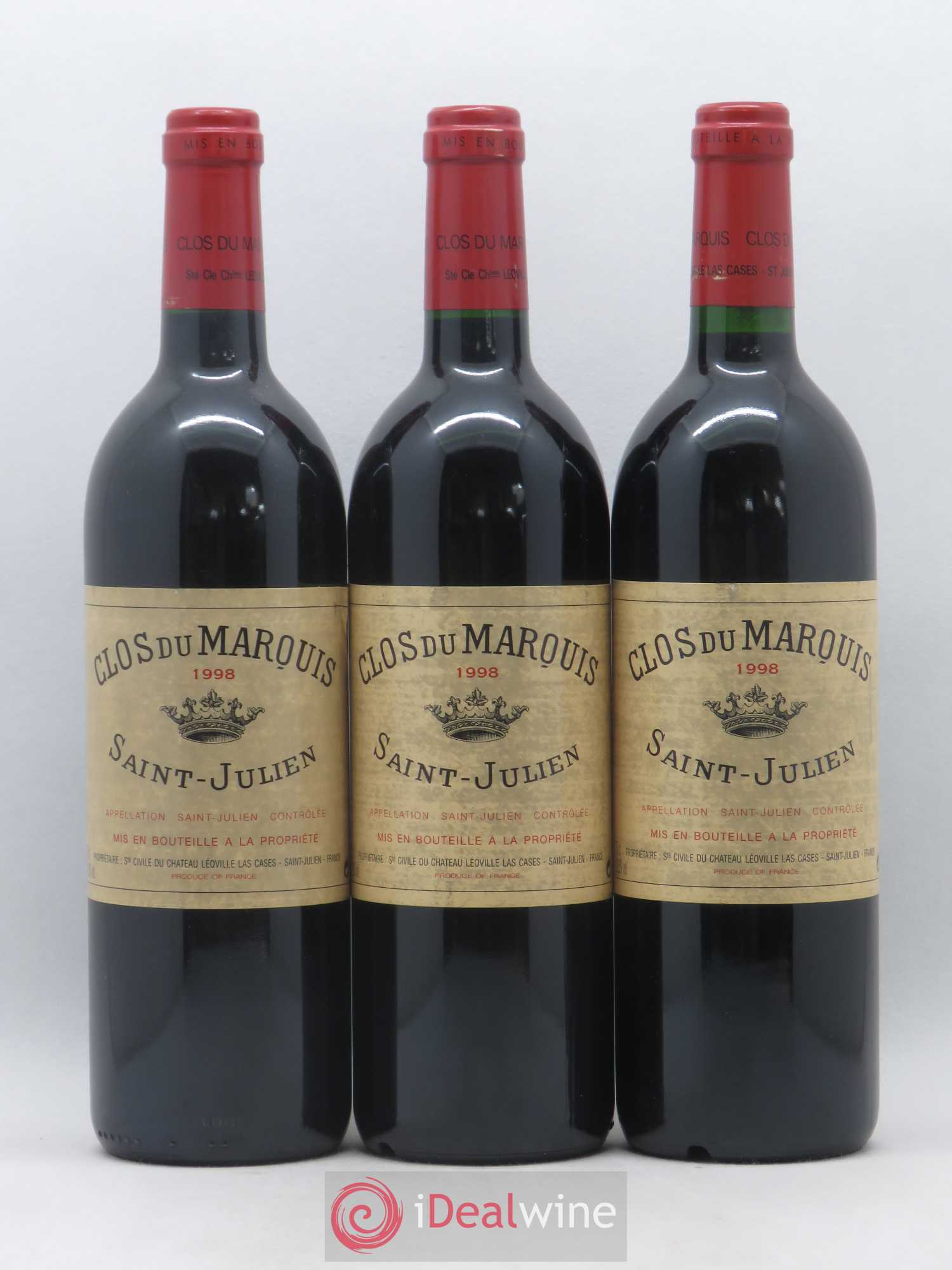 Clos du Marquis 1998 - Lot de 3 bouteilles - 0