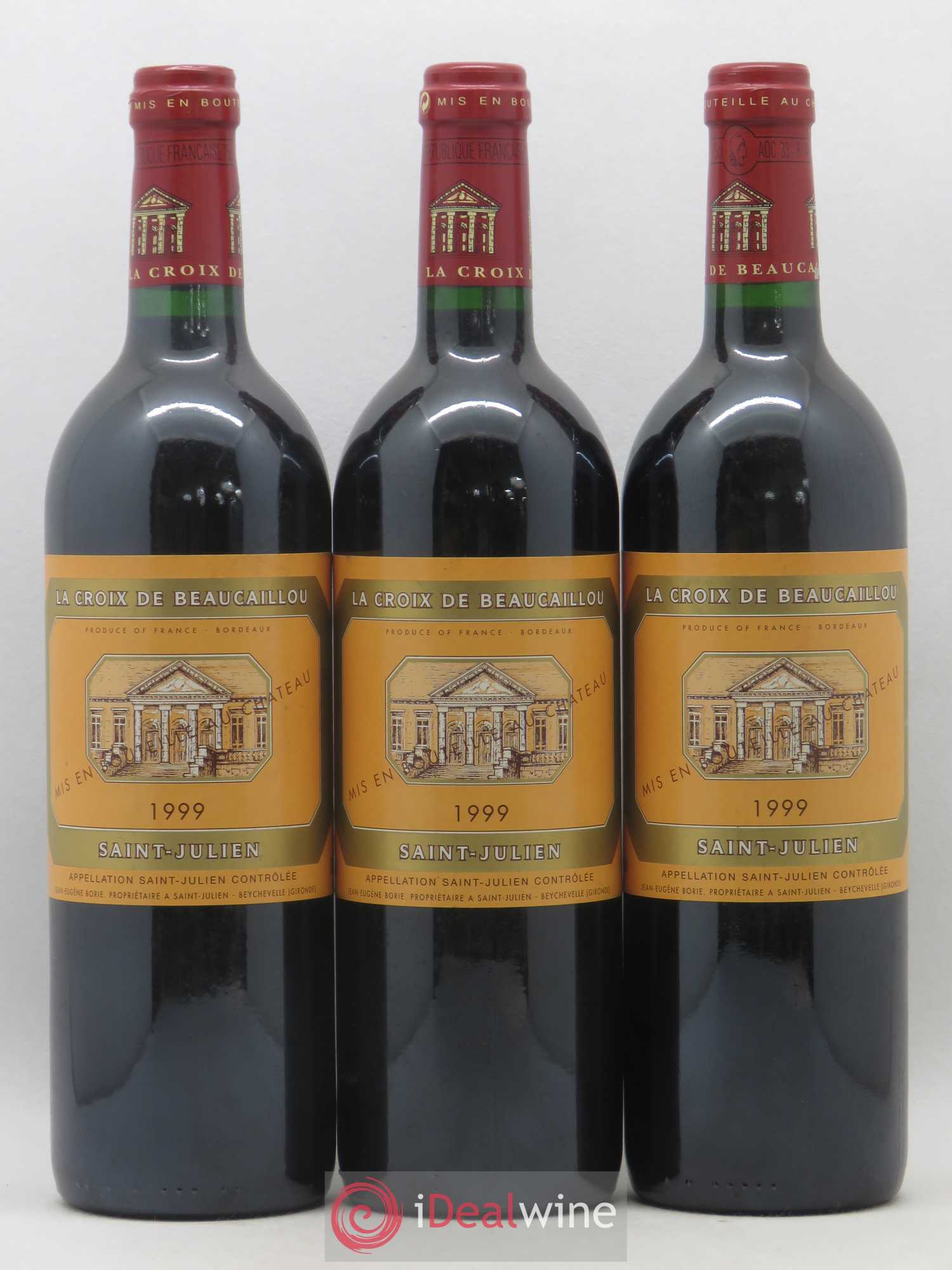 La Croix de Beaucaillou Second Vin 1999 - Lot de 3 bouteilles - 0