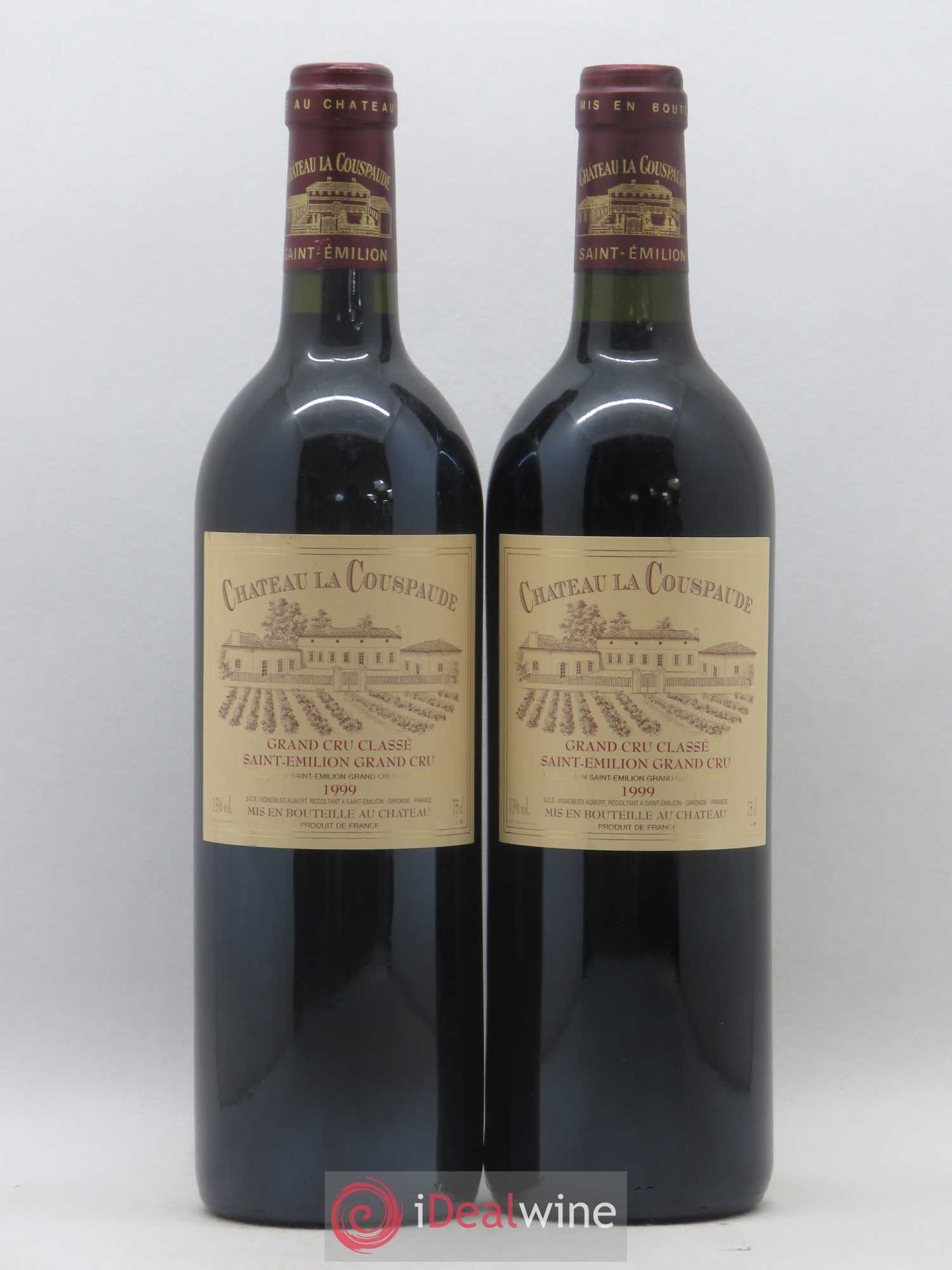 Château la Couspaude Grand Cru Classé 1999 - Lot de 2 bouteilles - 0