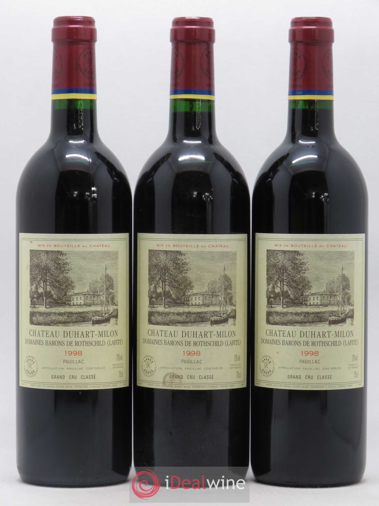 Château Duhart-Milon 4ème Grand Cru Classé 1998 - Lotto di 12 bottiglie - 3