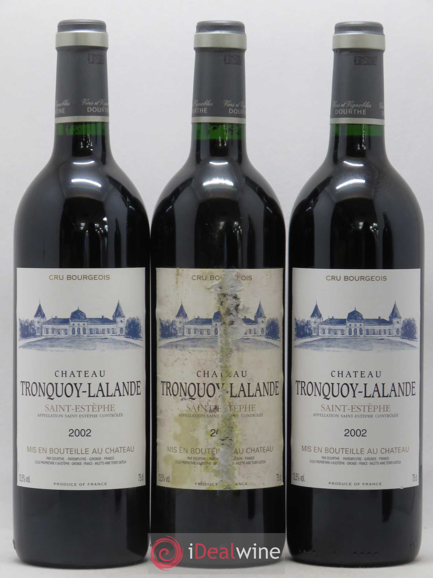Château Tronquoy Lalande 2002 - Lot de 12 bouteilles - 2