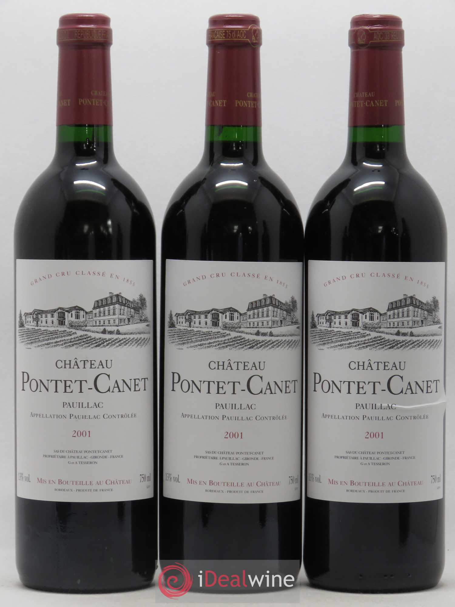 Château Pontet Canet 5ème Grand Cru Classé 2001 - Lot de 12 bouteilles - 4