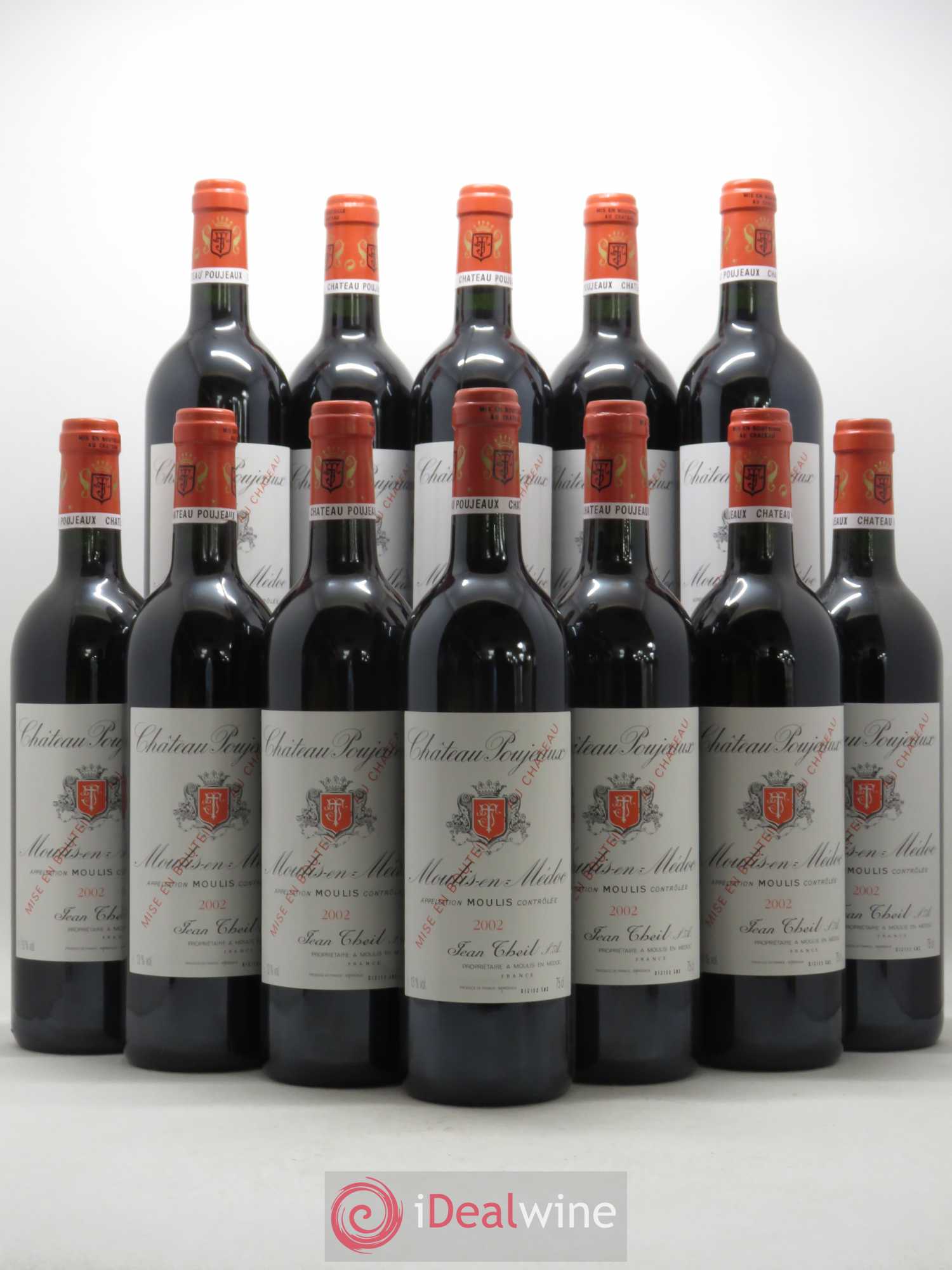 Château Poujeaux 2002 - Lot de 12 bouteilles - 0