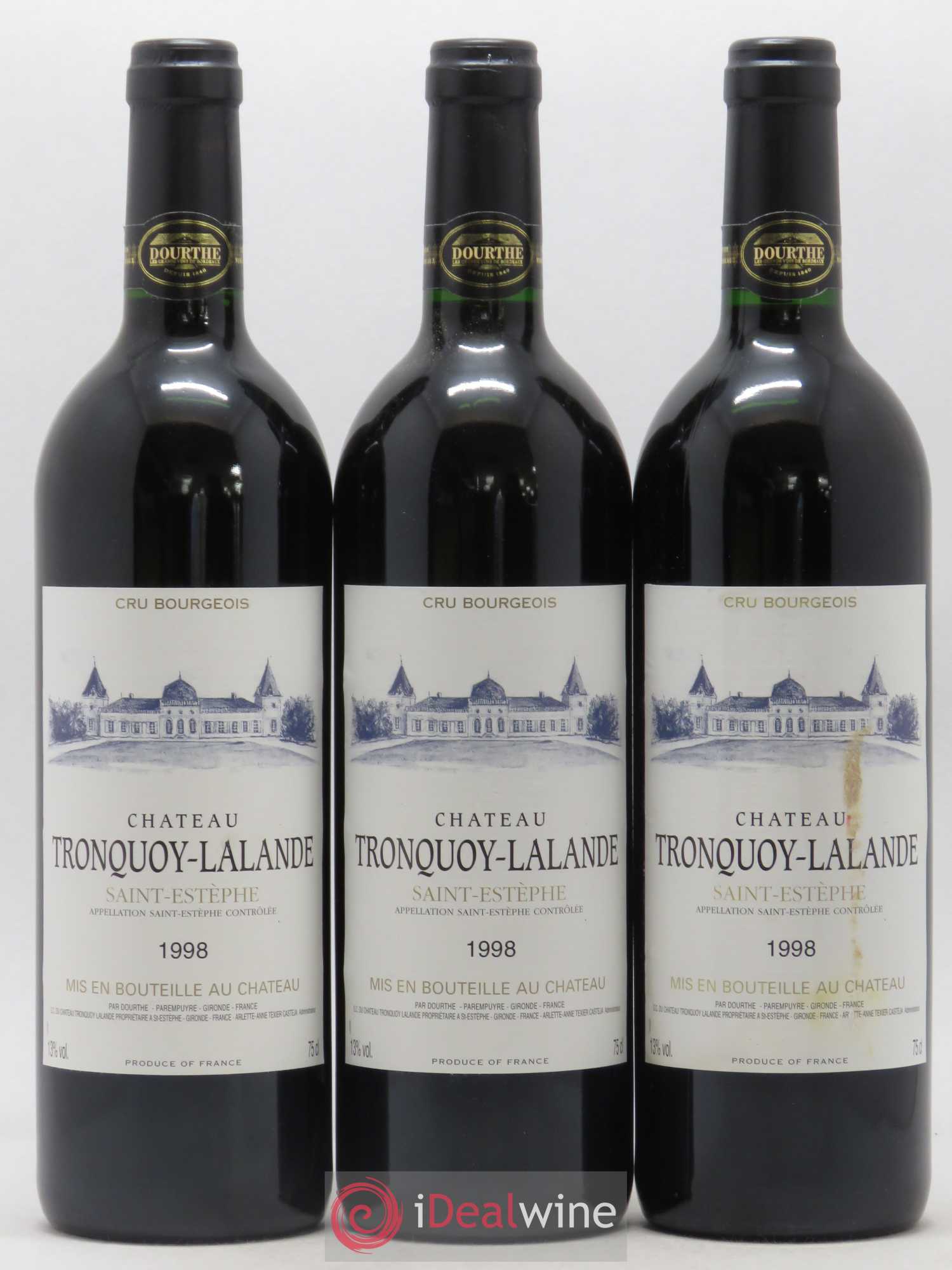 Château Tronquoy Lalande 1998 - Lot de 12 bouteilles - 2