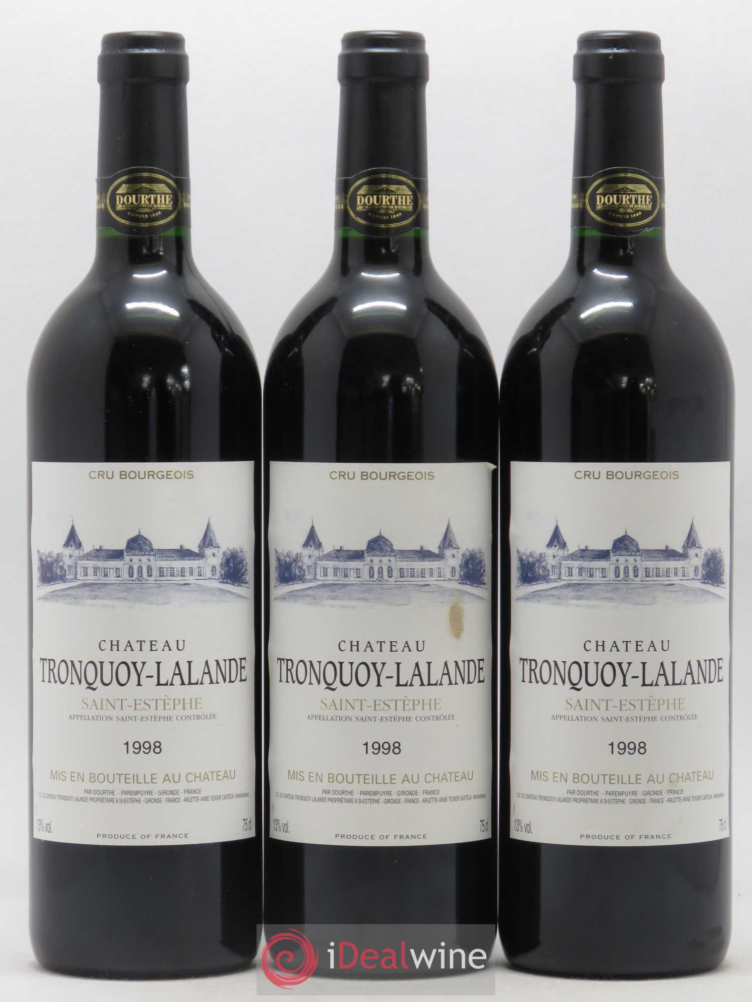 Château Tronquoy Lalande 1998 - Lot de 12 bouteilles - 3