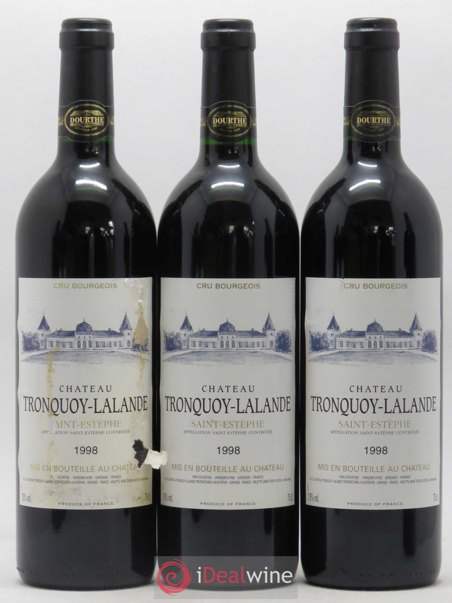 Château Tronquoy Lalande 1998 - Lot de 12 bouteilles - 4