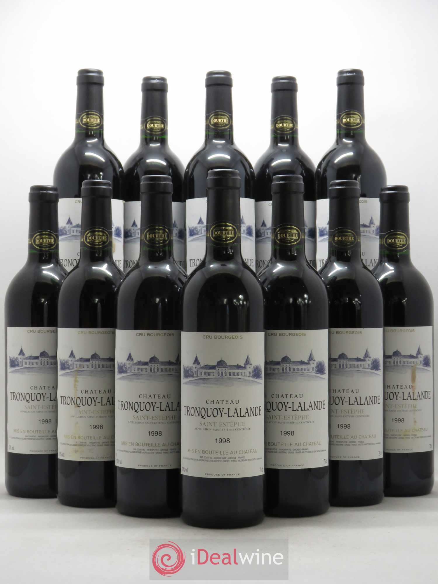 Château Tronquoy Lalande 1998 - Lot de 12 bouteilles - 0