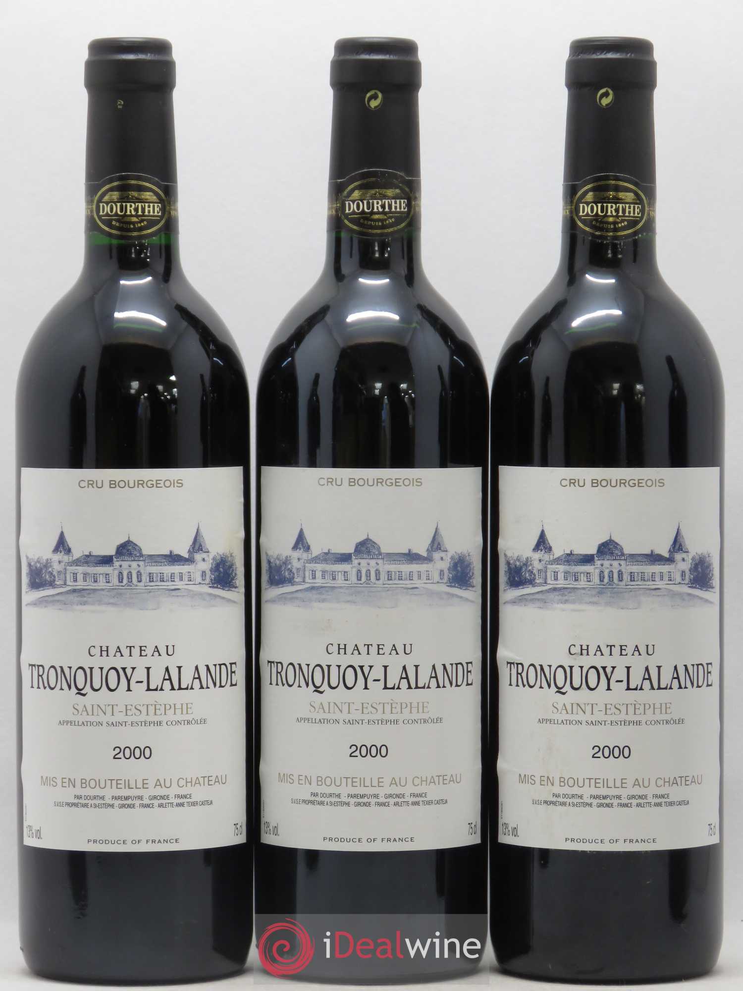 Château Tronquoy Lalande 2000 - Lot de 12 bouteilles - 1