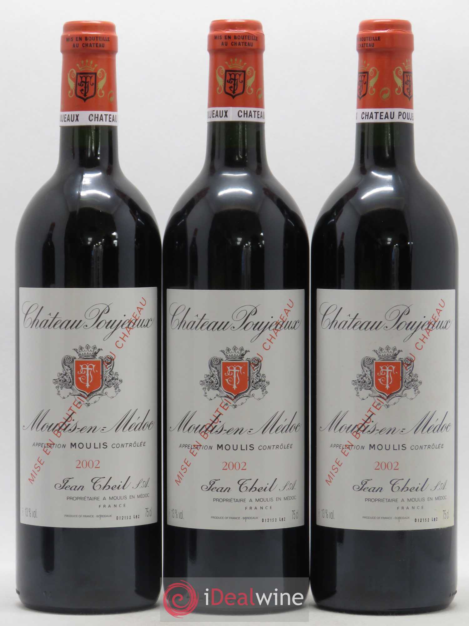 Château Poujeaux 2002 - Lot de 12 bouteilles - 1