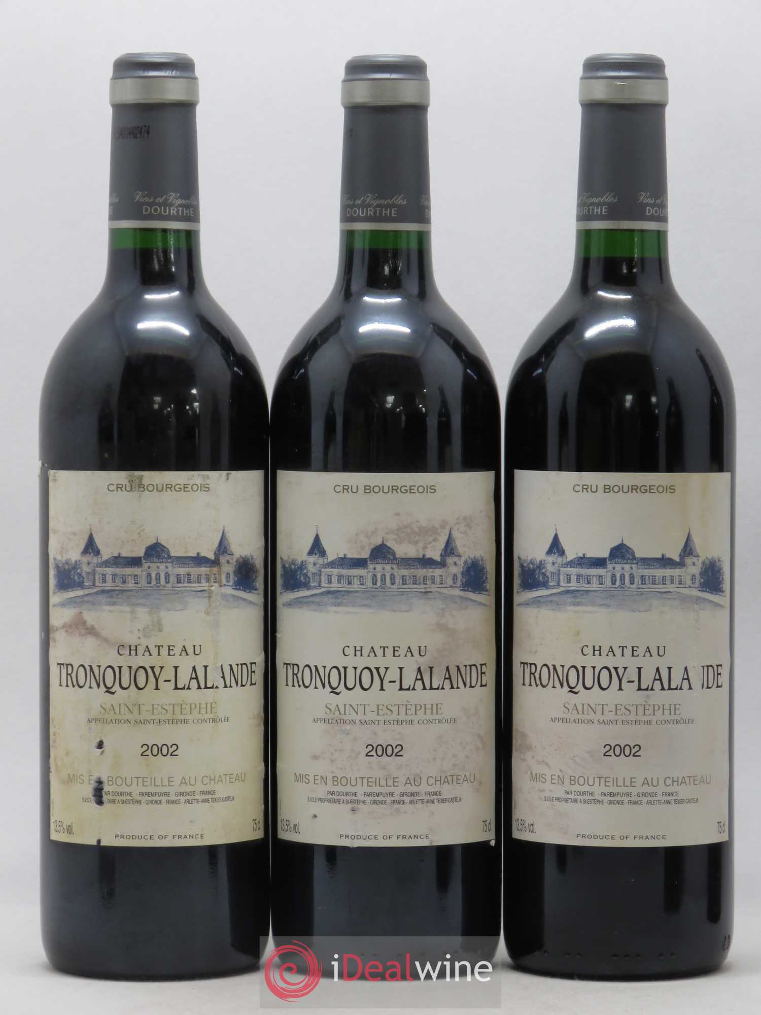 Château Tronquoy Lalande 2002 - Lot de 6 bouteilles - 1