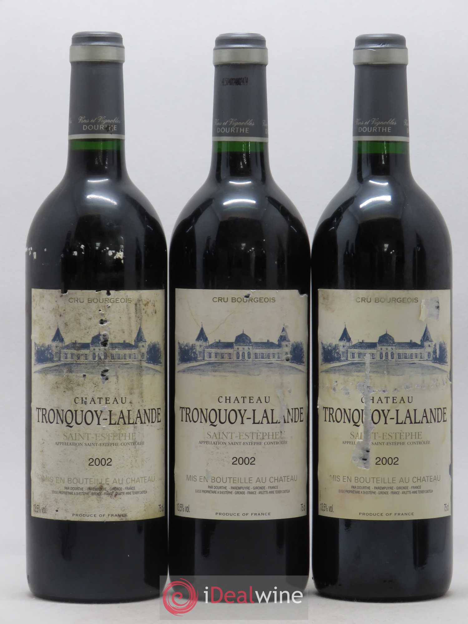 Château Tronquoy Lalande 2002 - Lot de 6 bouteilles - 2