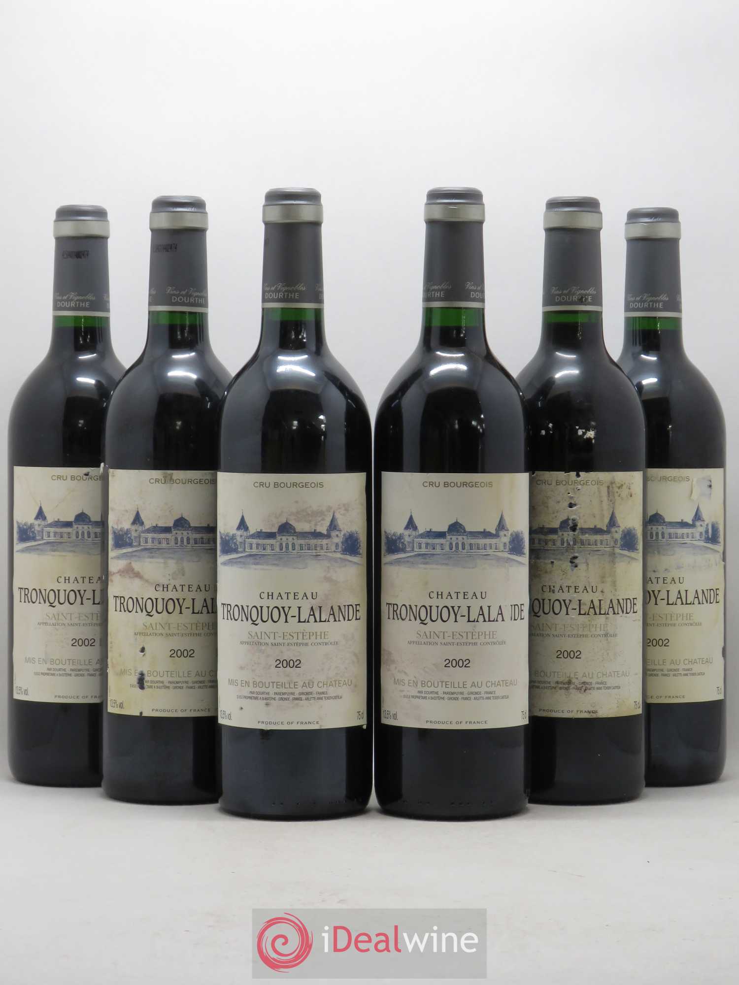 Château Tronquoy Lalande 2002 - Lot de 6 bouteilles - 0