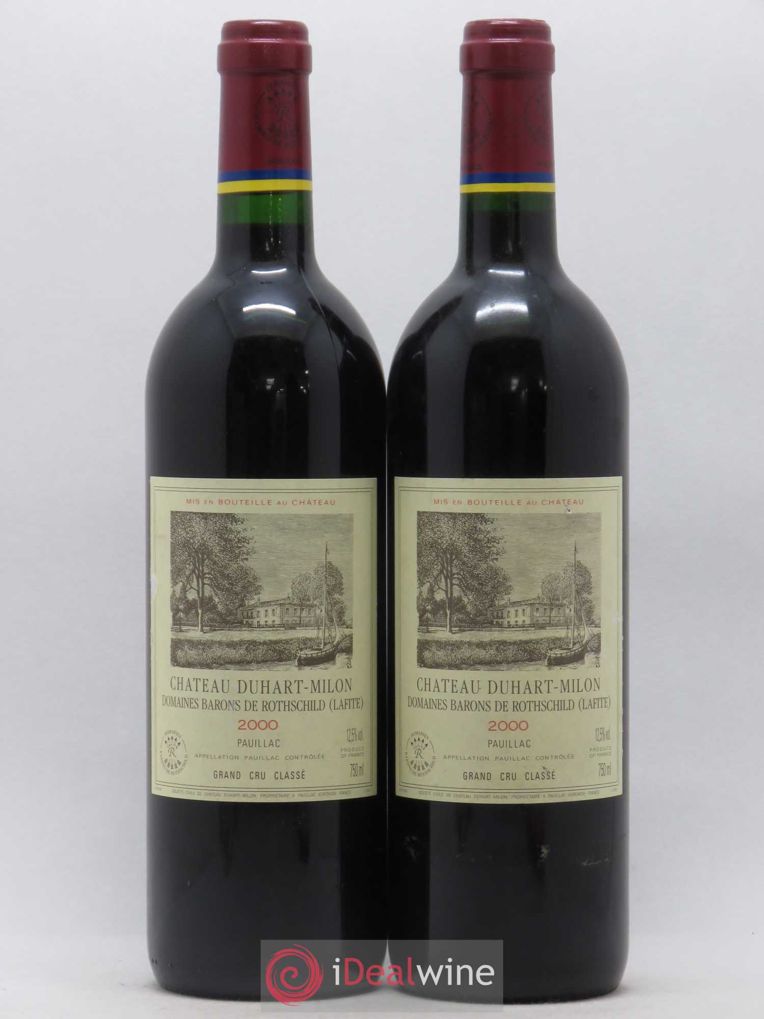 Château Duhart-Milon 4ème Grand Cru Classé 2000 - Lot de 2 bouteilles - 0