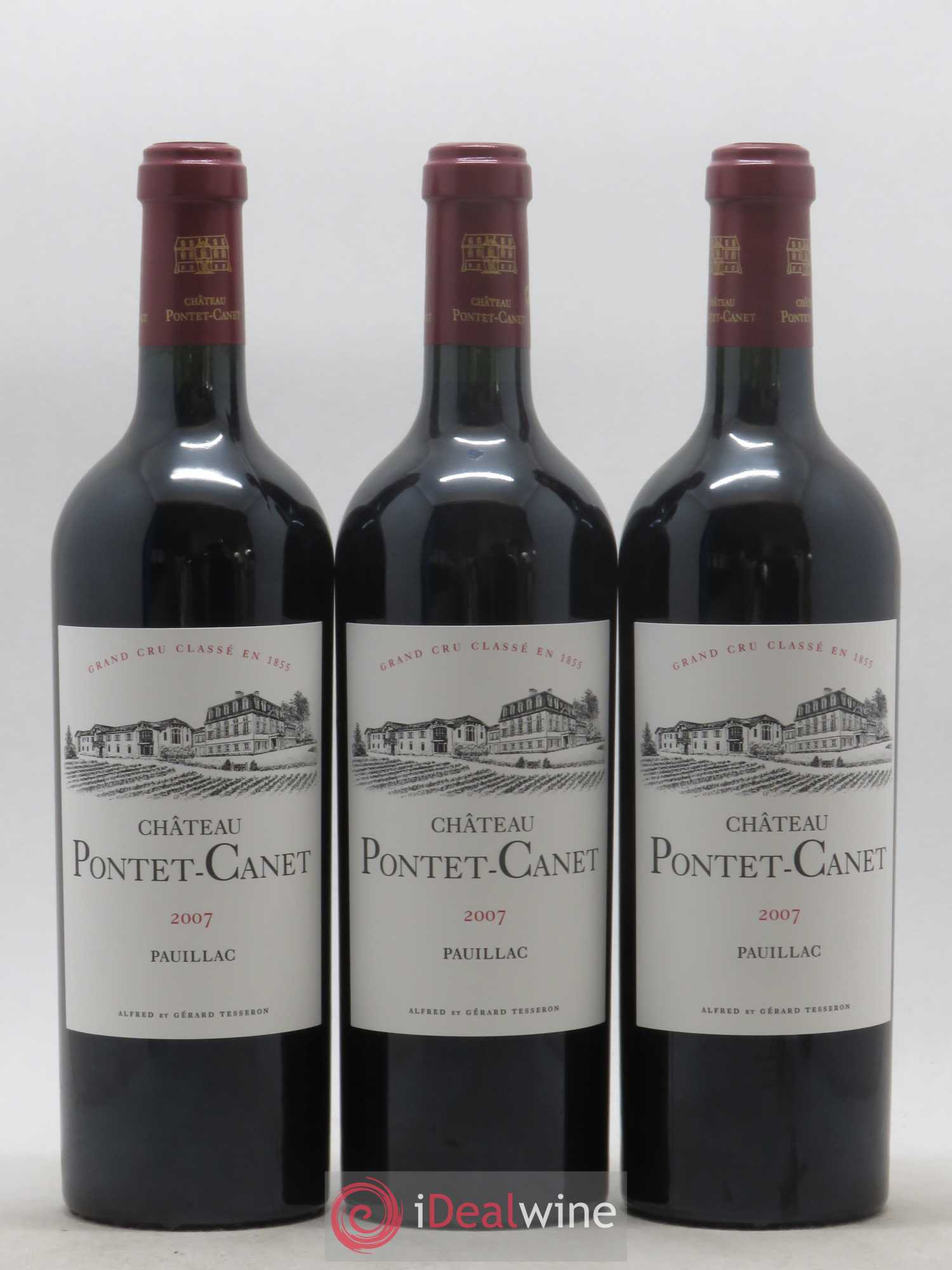 Château Pontet Canet 5ème Grand Cru Classé 2007 - Lot de 12 bouteilles - 1
