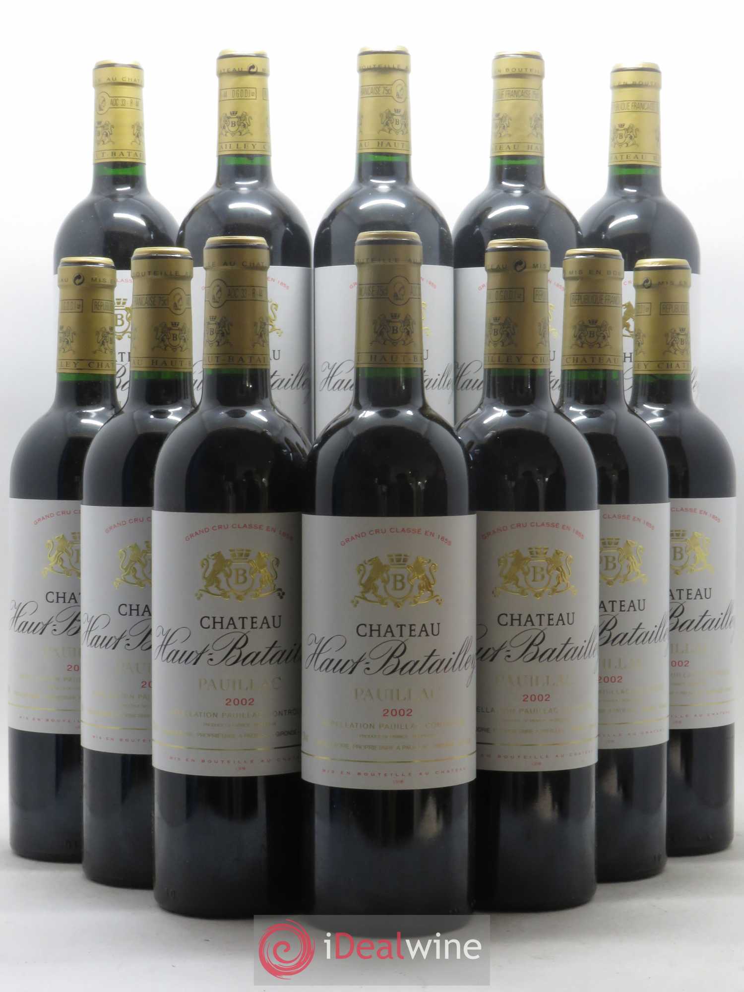 Château Haut Batailley 5ème Grand Cru Classé 2002 - Lot de 12 bouteilles - 0