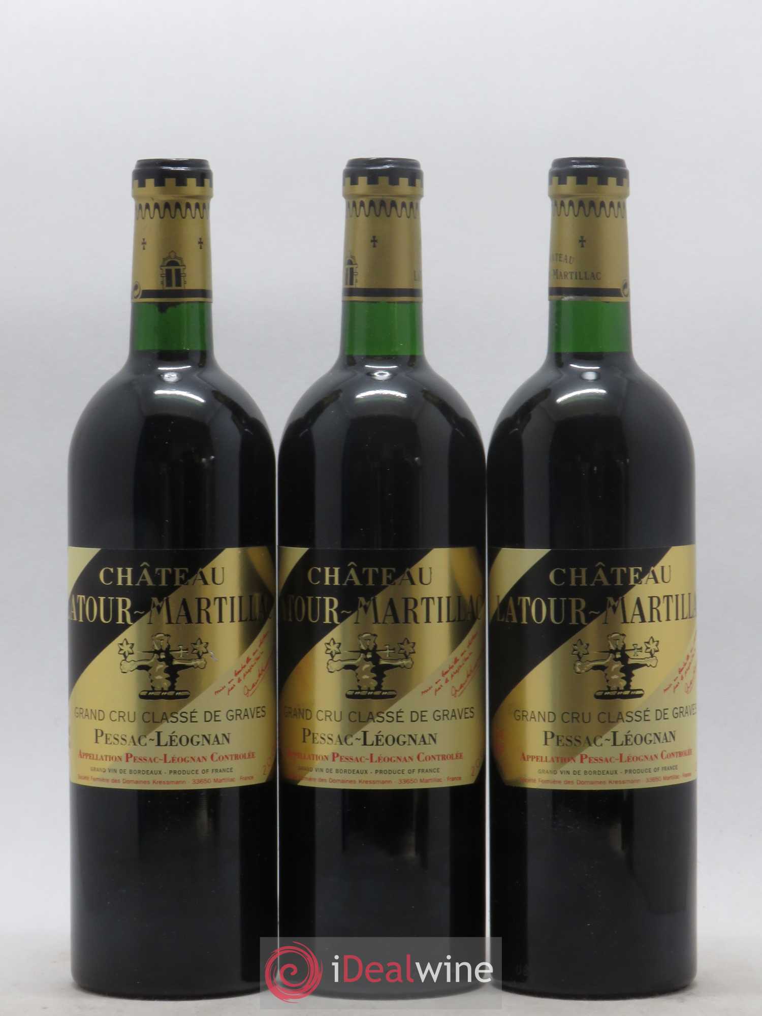 Château Latour-Martillac Cru Classé de Graves 2001 - Lot de 12 bouteilles - 2