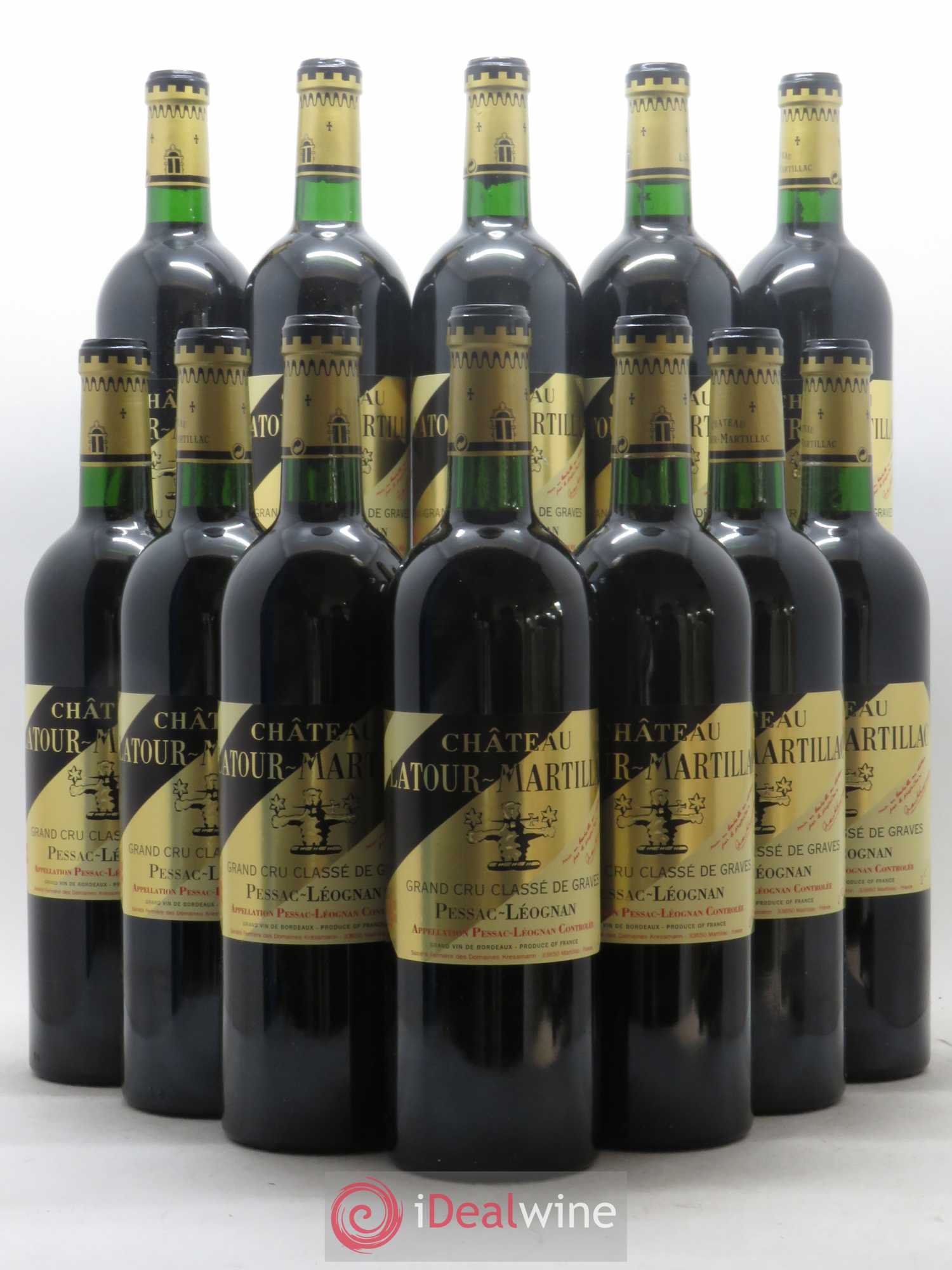 Château Latour-Martillac Cru Classé de Graves 2001 - Lot de 12 bouteilles - 0
