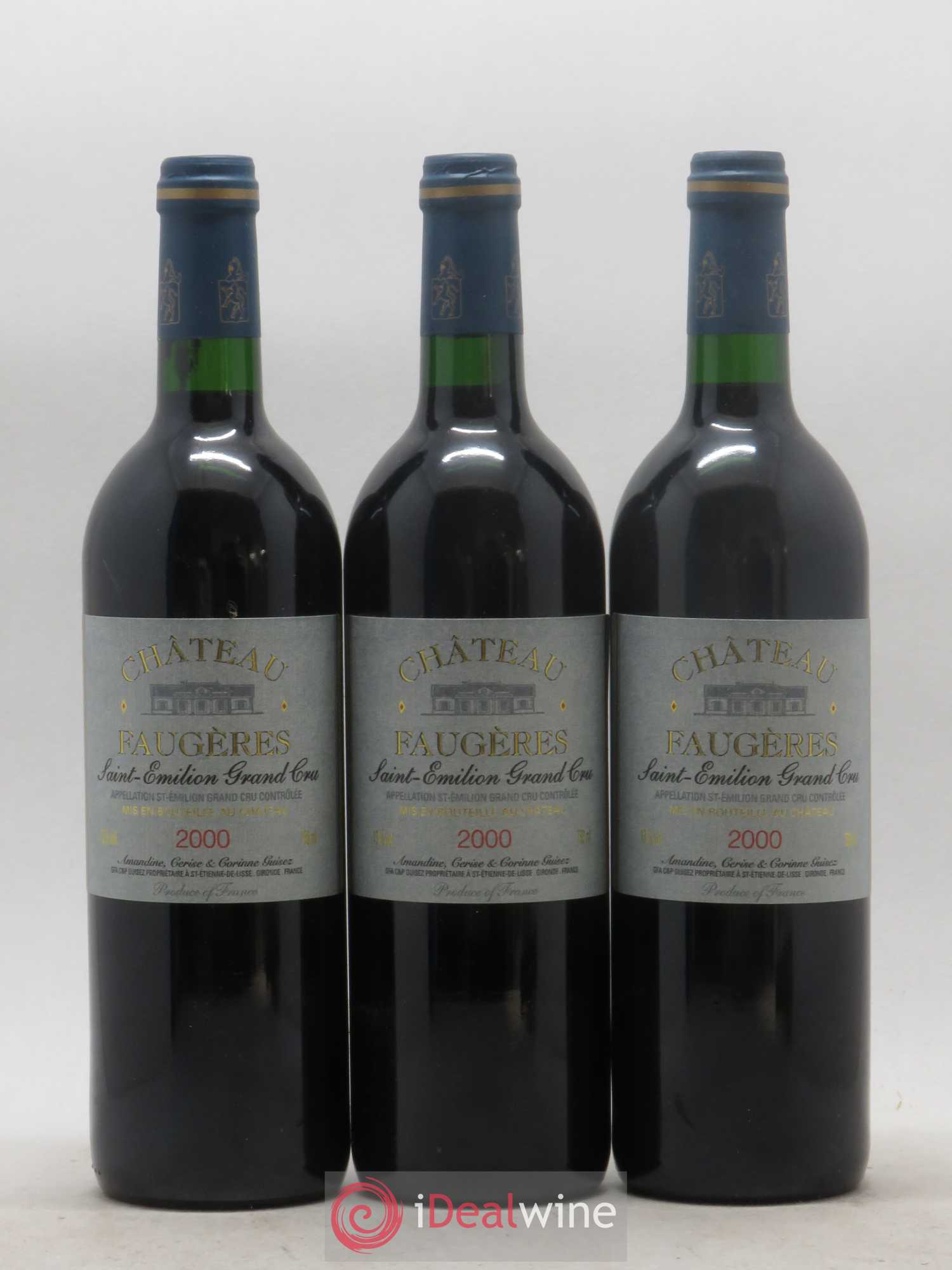 Château Faugères Grand Cru Classé 2000 - Lot de 12 bouteilles - 1