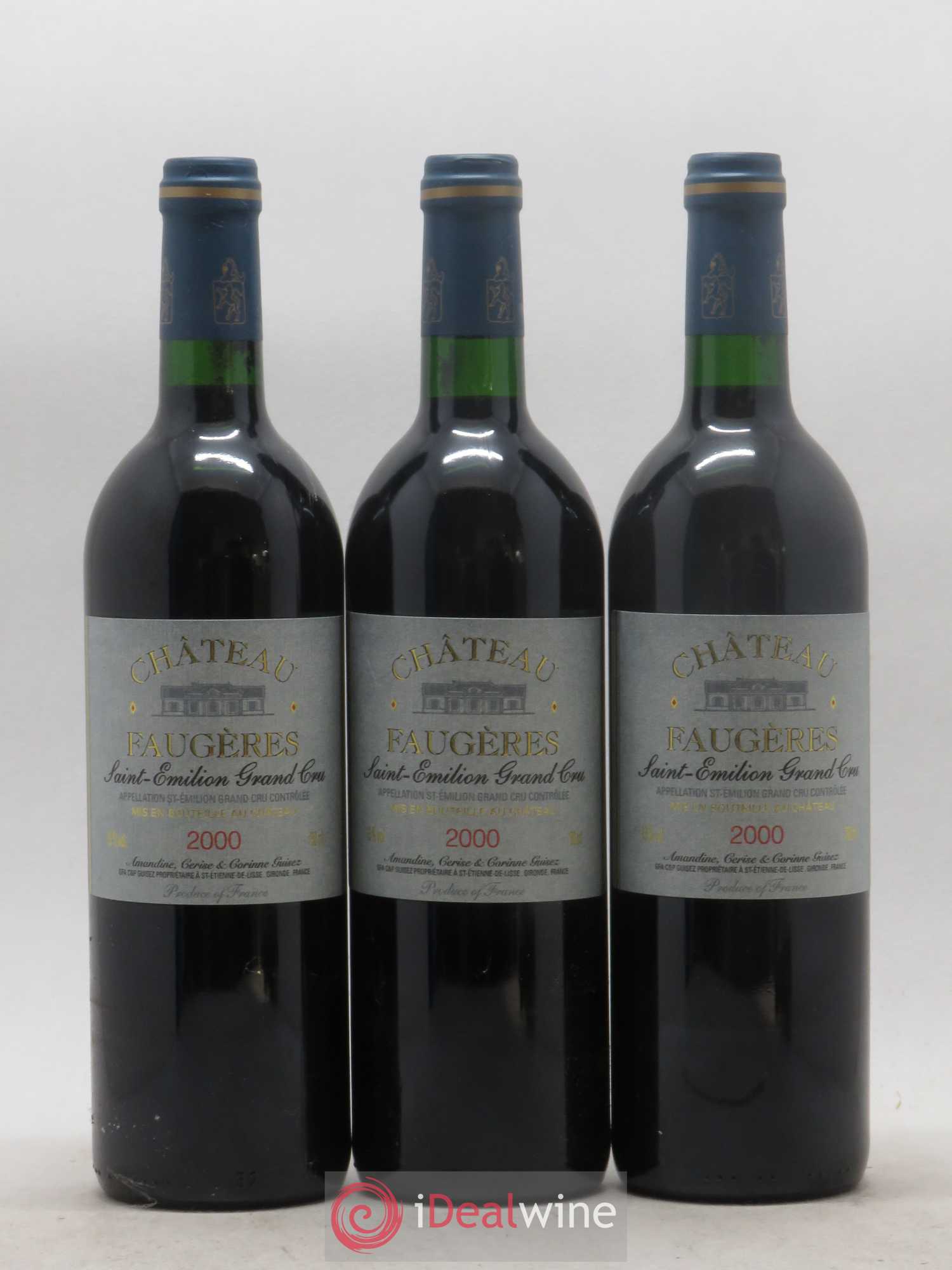 Château Faugères Grand Cru Classé 2000 - Lot de 12 bouteilles - 2