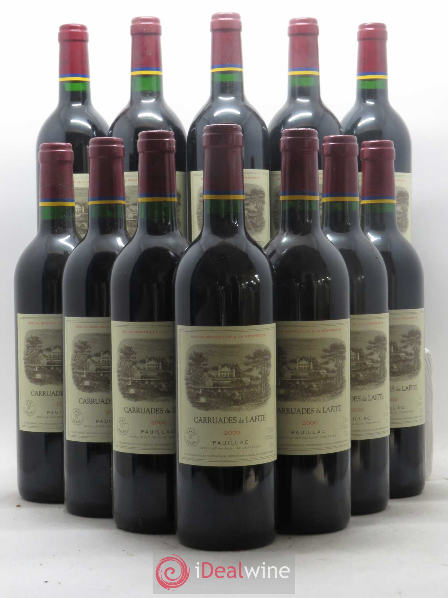 Carruades de Lafite Rothschild Second Vin 2000 - Lot de 12 bouteilles - 0