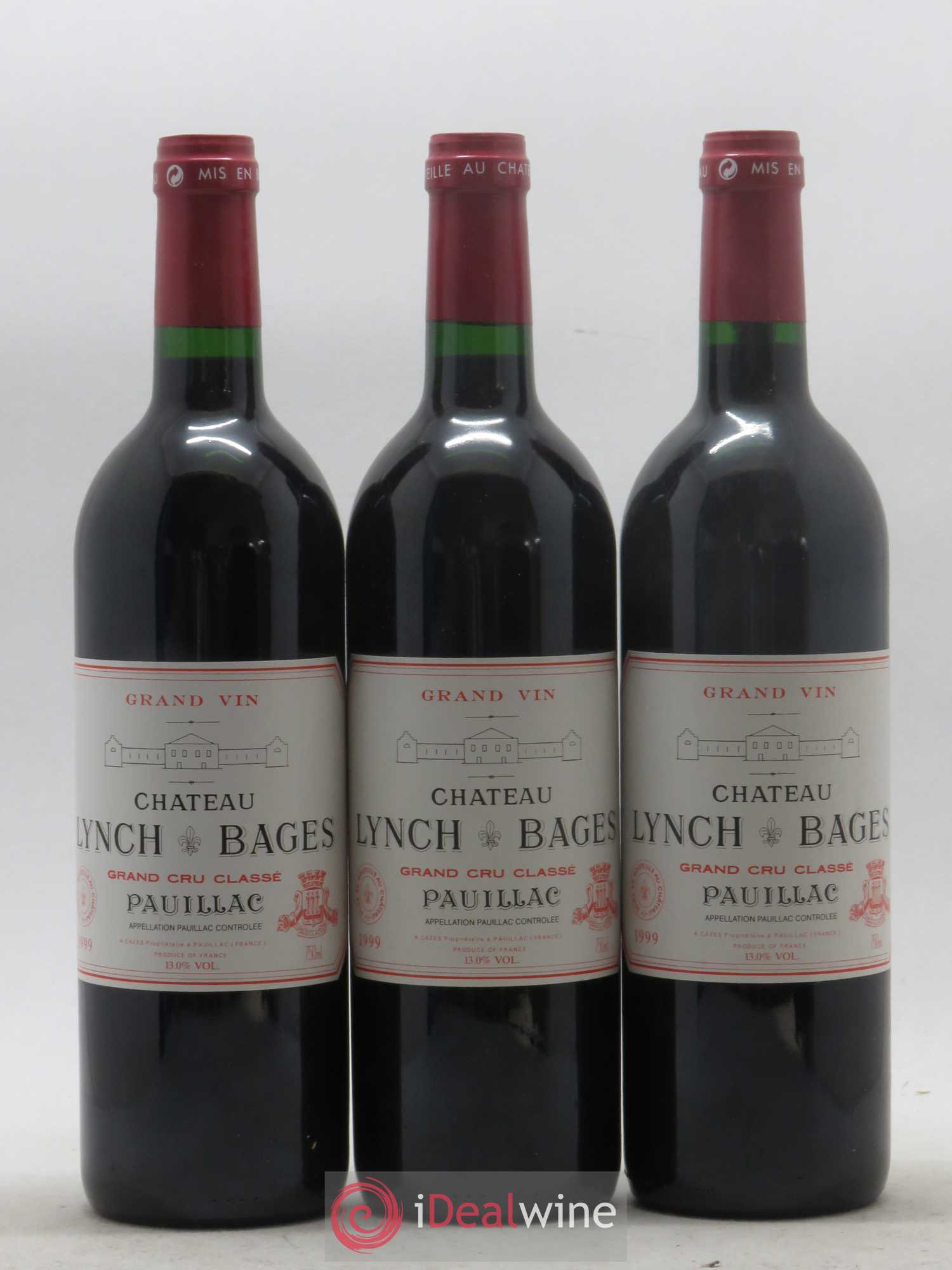 Château Lynch Bages 5ème Grand Cru Classé 1999 - Lot de 12 bouteilles - 1