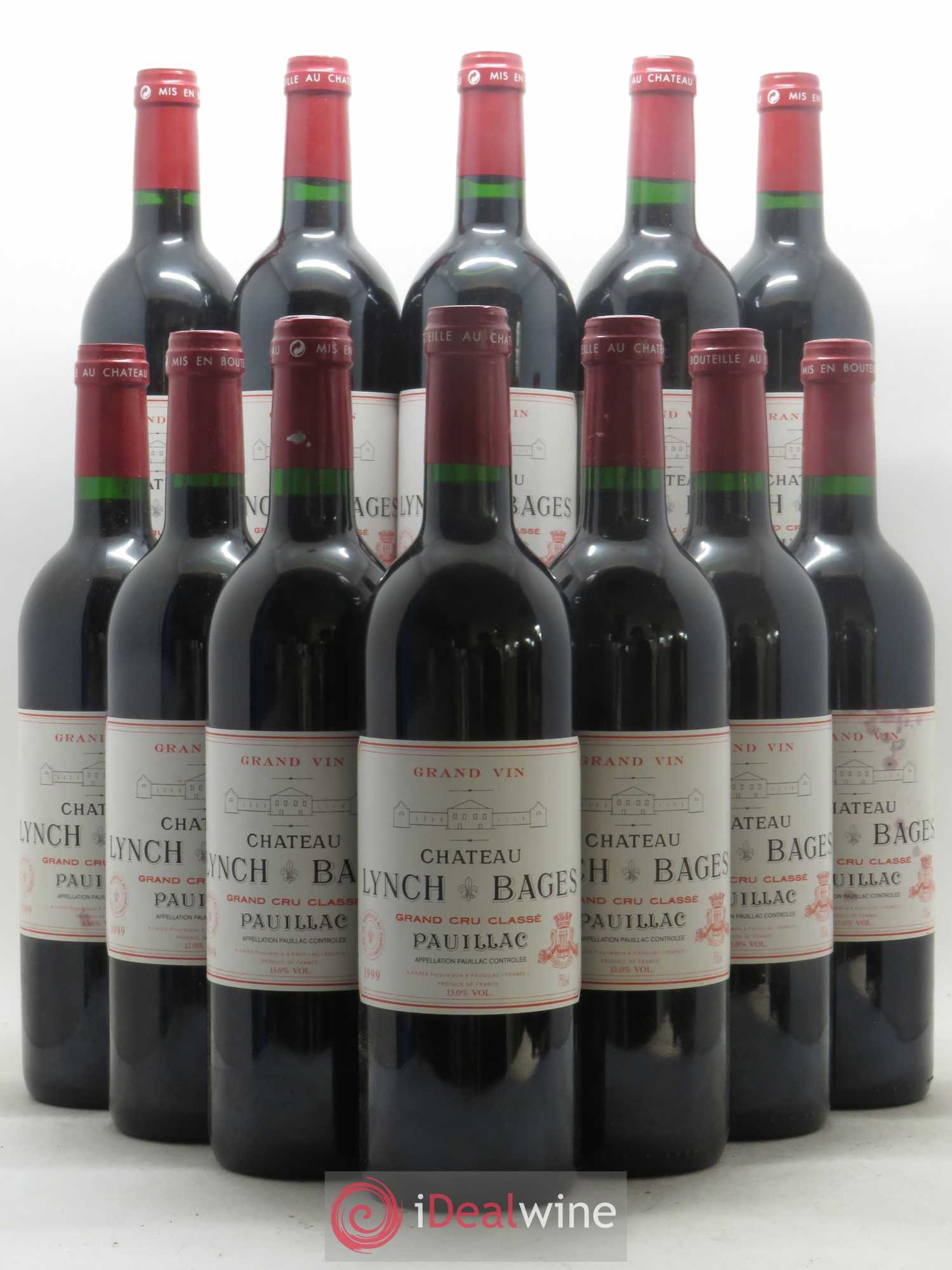 Château Lynch Bages 5ème Grand Cru Classé 1999 - Lot de 12 bouteilles - 0
