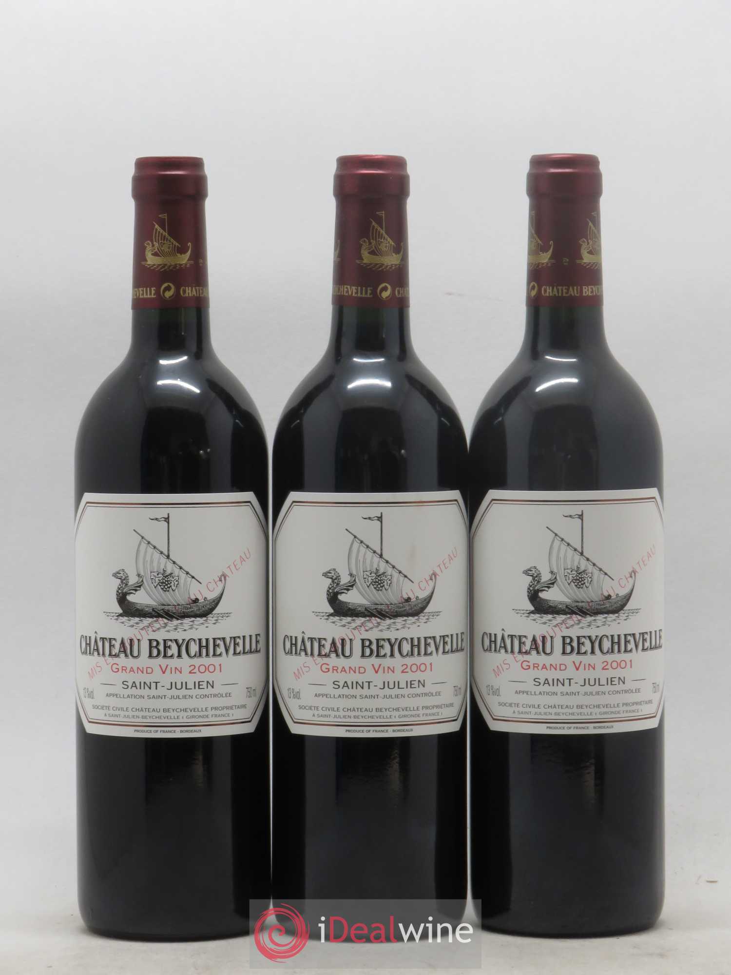 Château Beychevelle 4ème Grand Cru Classé 2001 - Lot de 12 bouteilles - 1
