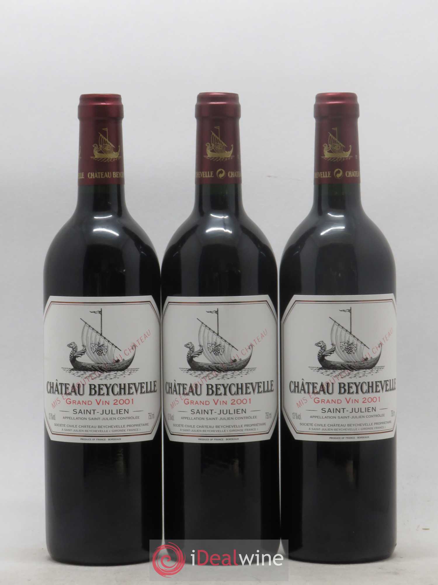 Château Beychevelle 4ème Grand Cru Classé 2001 - Lot de 12 bouteilles - 2