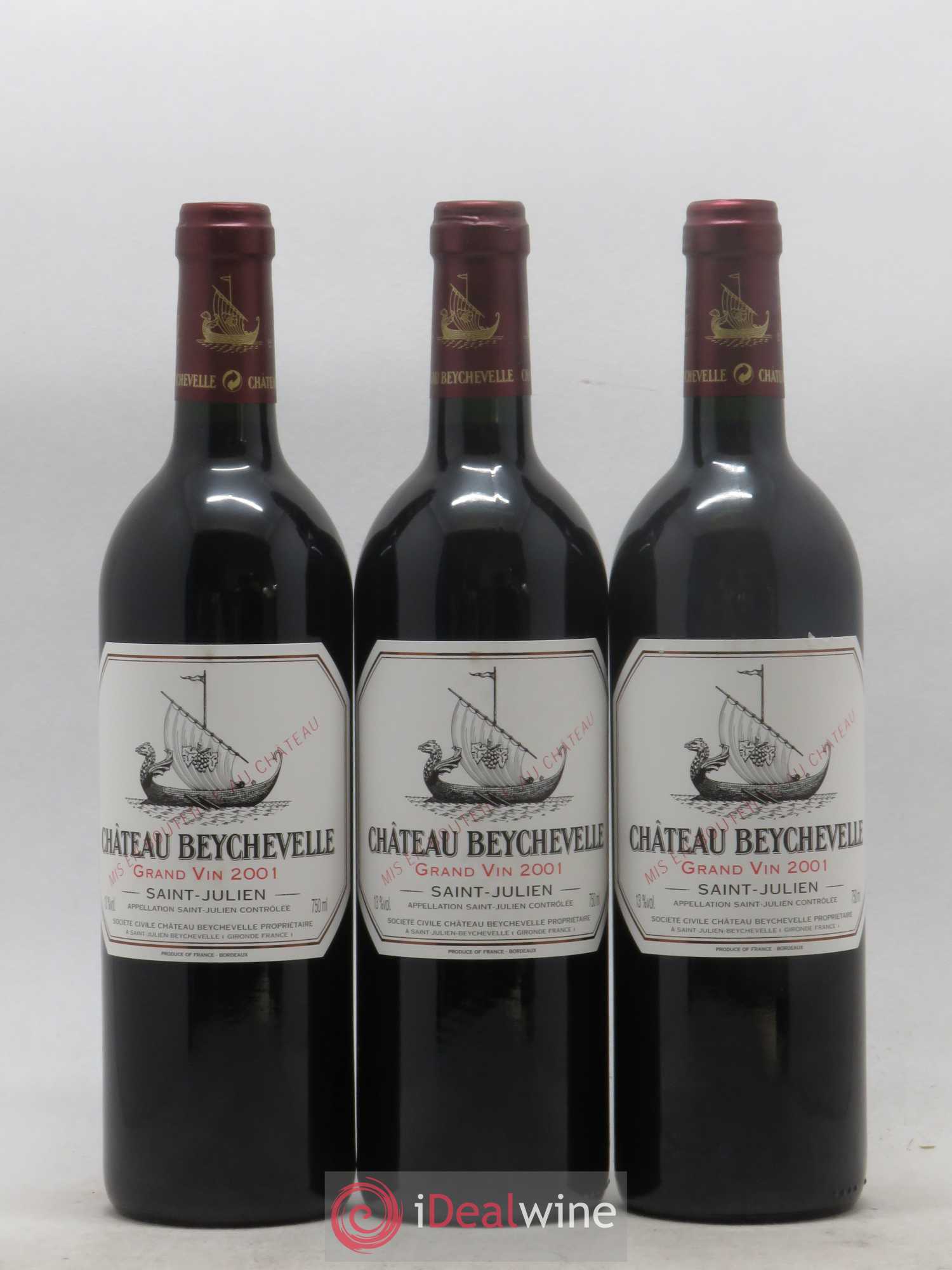 Château Beychevelle 4ème Grand Cru Classé 2001 - Lot de 12 bouteilles - 3
