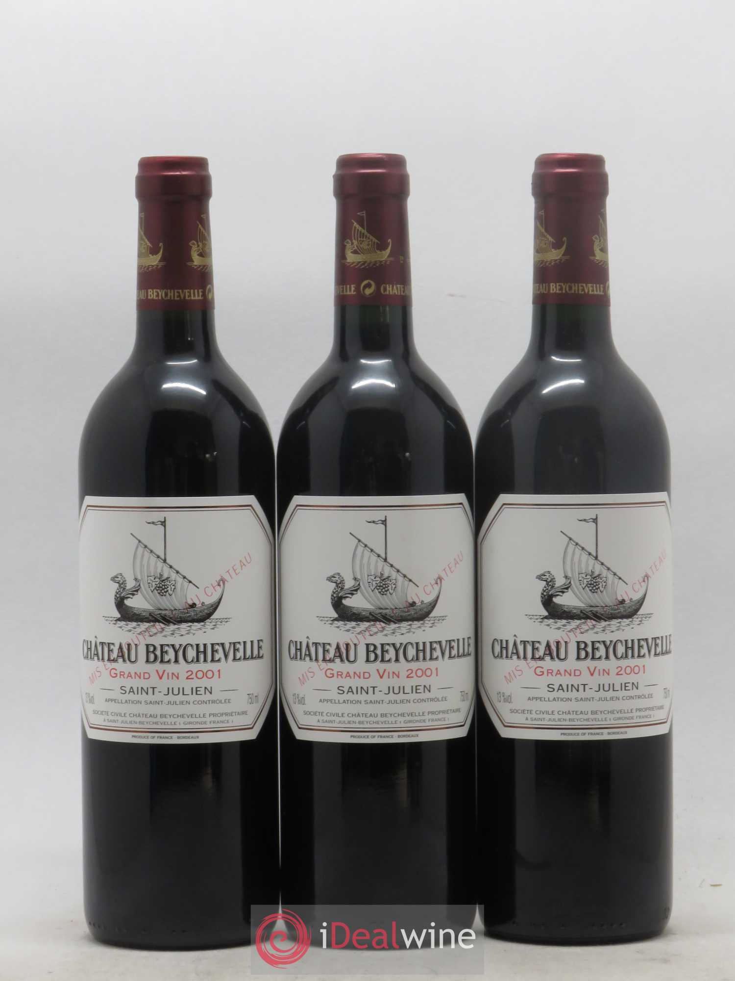 Château Beychevelle 4ème Grand Cru Classé 2001 - Lot de 12 bouteilles - 4