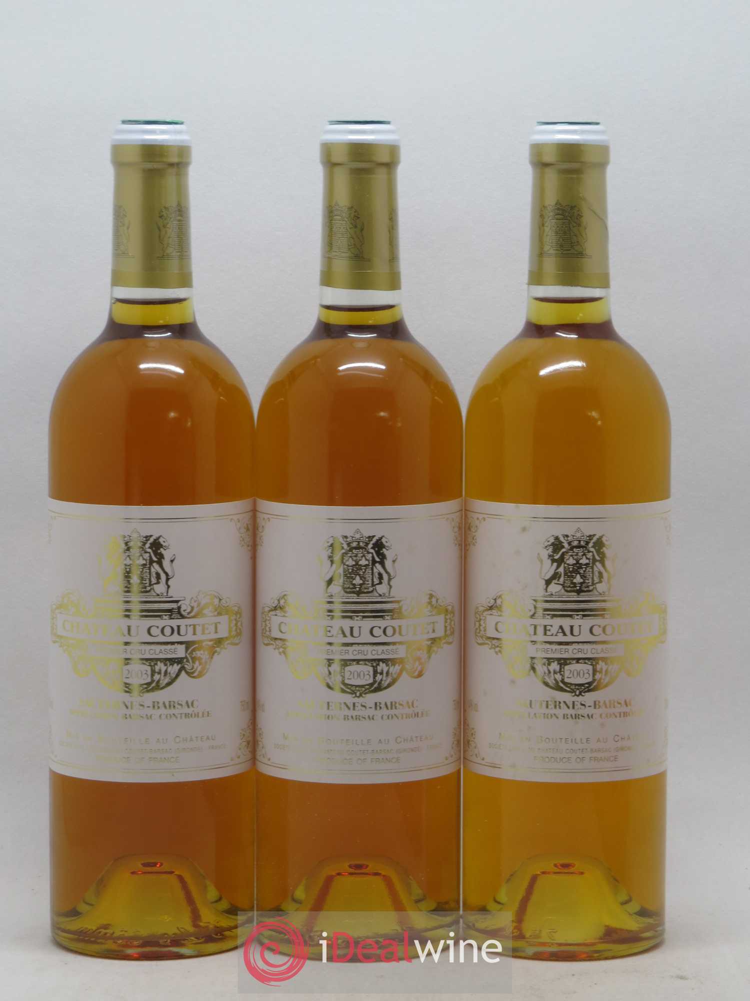 Château Coutet 1er Grand Cru Classé 2003 - Lotto di 6 bottiglie - 1
