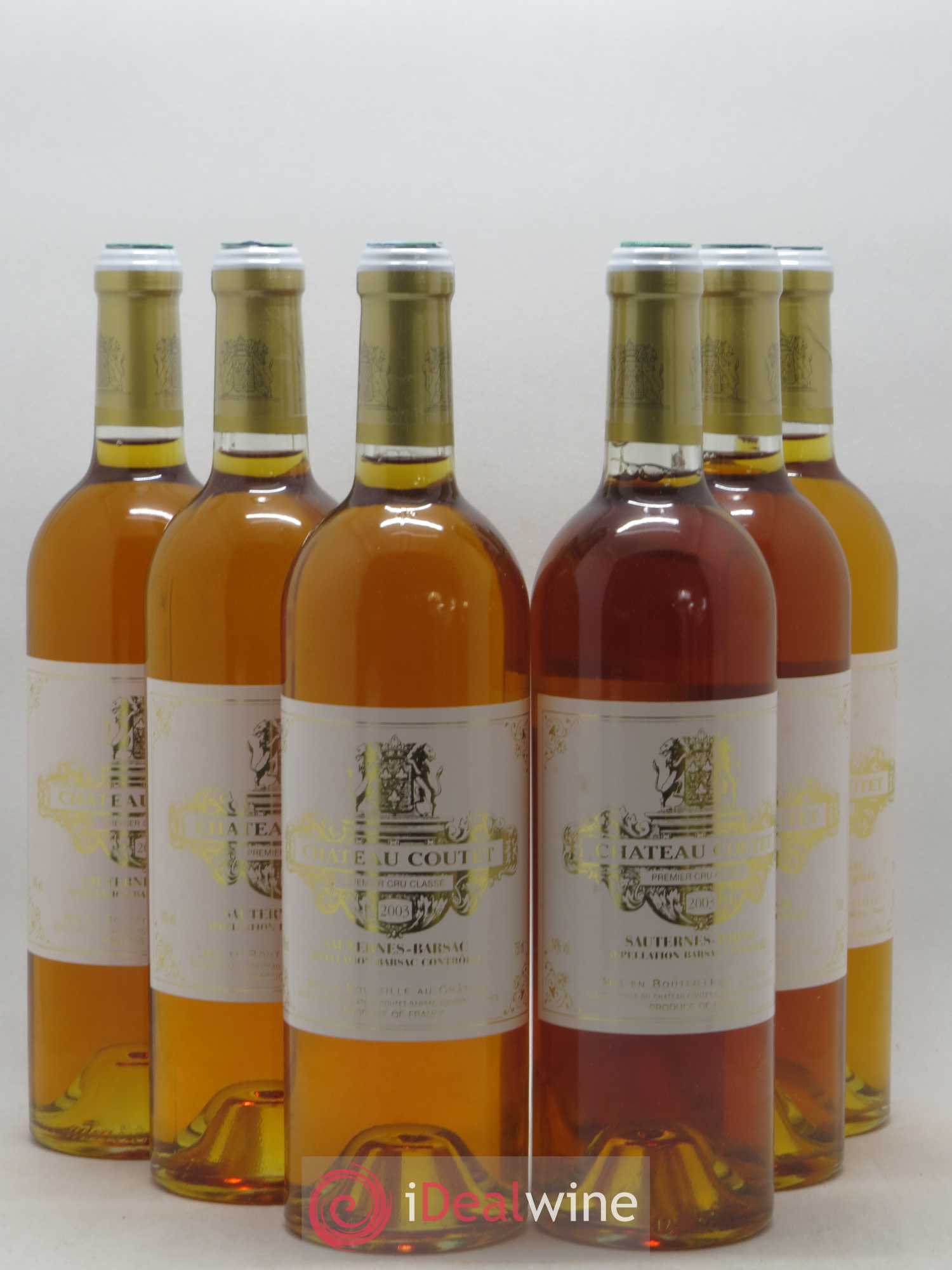 Château Coutet 1er Grand Cru Classé 2003 - Lotto di 6 bottiglie - 0