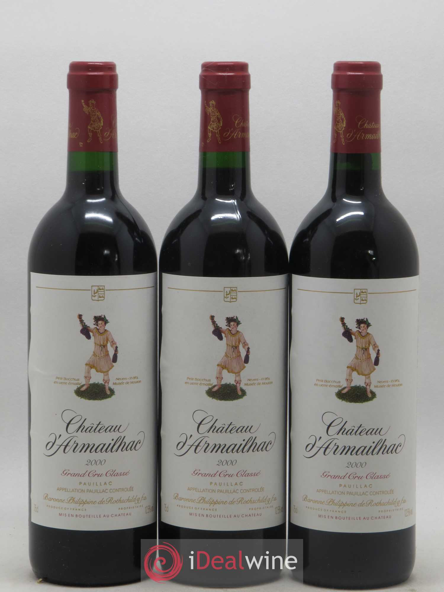 Château d' Armailhac - Mouton Baron(ne) Philippe 5ème Grand Cru Classé 2000 - Lot de 6 bouteilles - 2