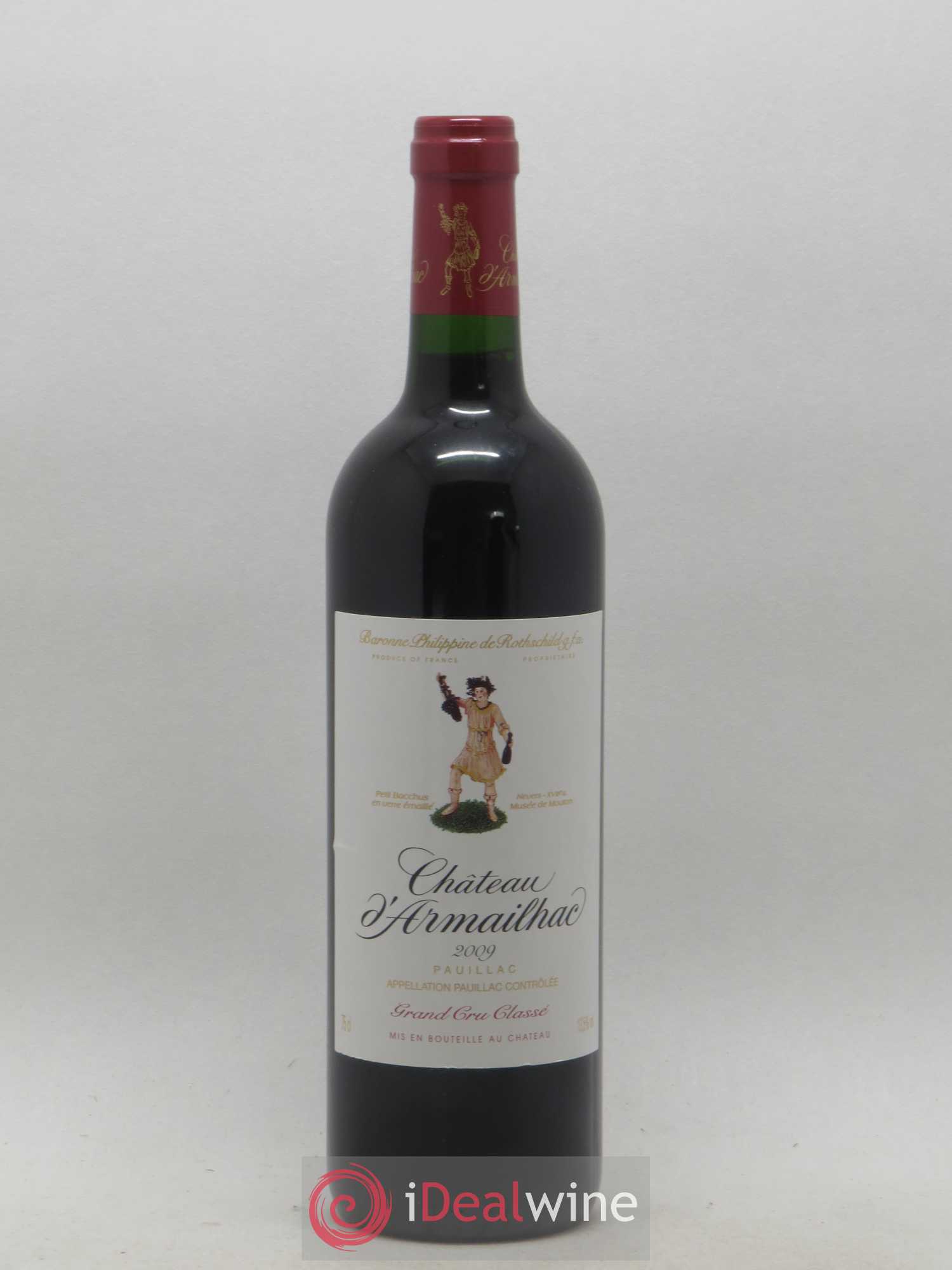 Château d' Armailhac - Mouton Baron(ne) Philippe 5ème Grand Cru Classé 2009 - Lot de 1 bouteille - 0