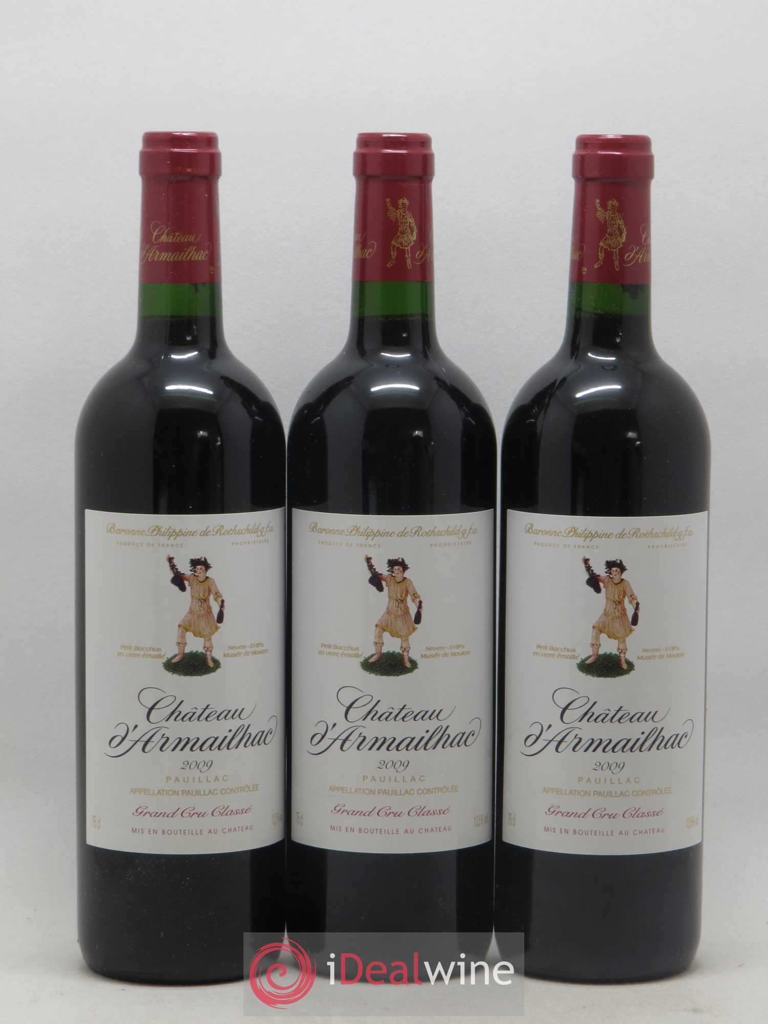 Château d' Armailhac - Mouton Baron(ne) Philippe 5ème Grand Cru Classé 2009 - Lot de 6 bouteilles - 1