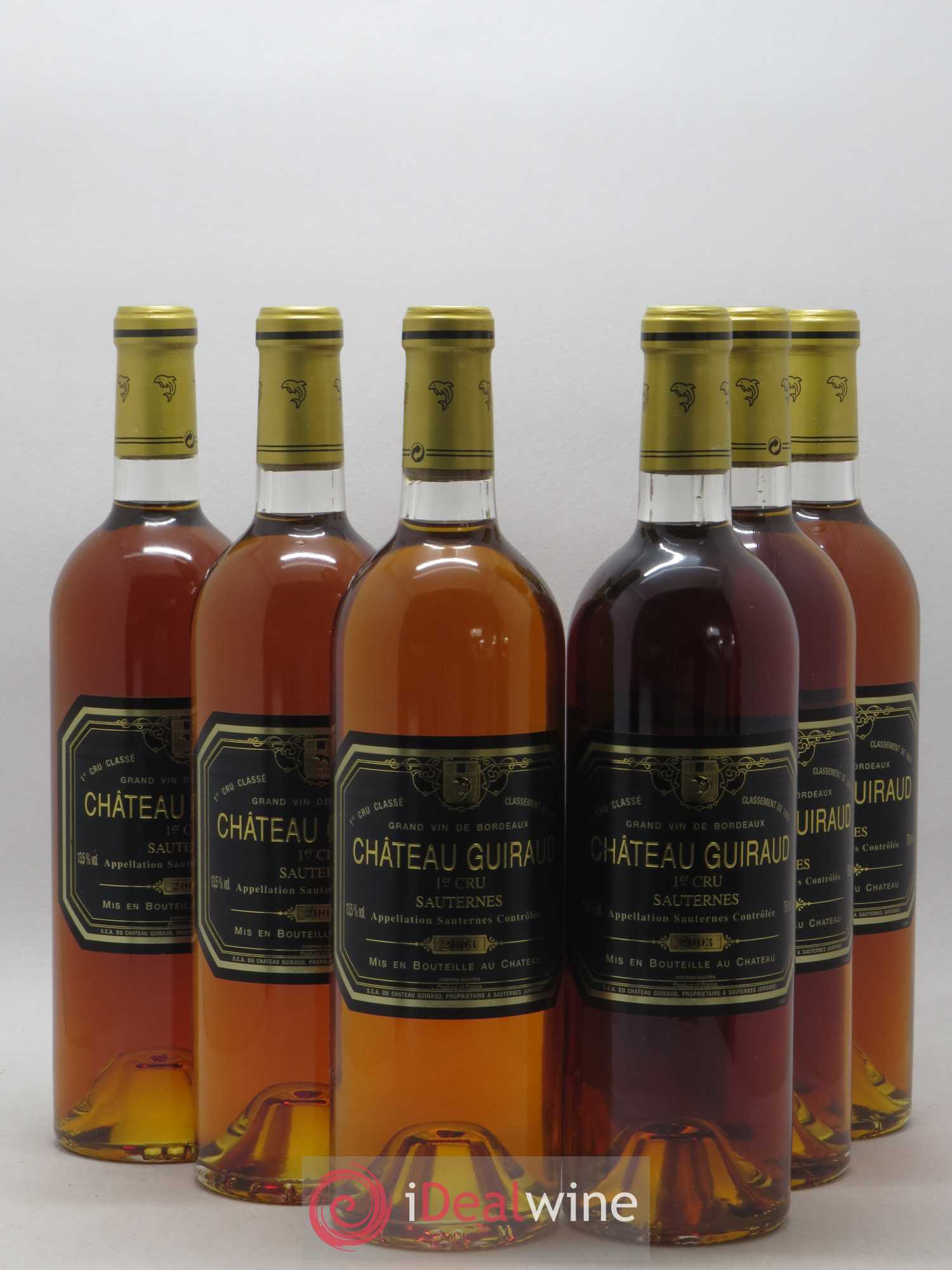 Château Guiraud 1er Grand Cru Classé 2003 - Lotto di 6 bottiglie - 0