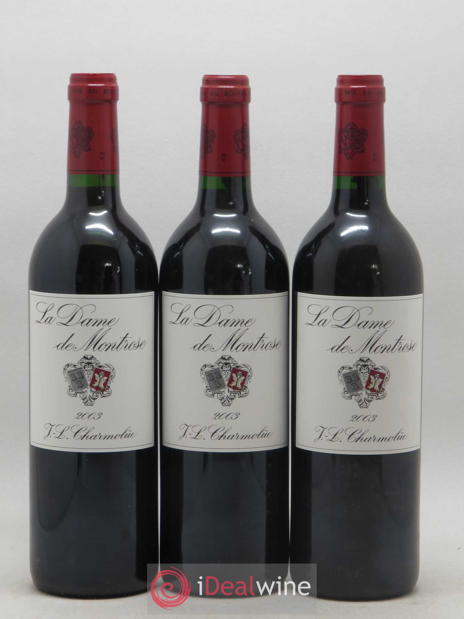 La Dame de Montrose Second Vin 2003 - Lot de 3 bouteilles - 0