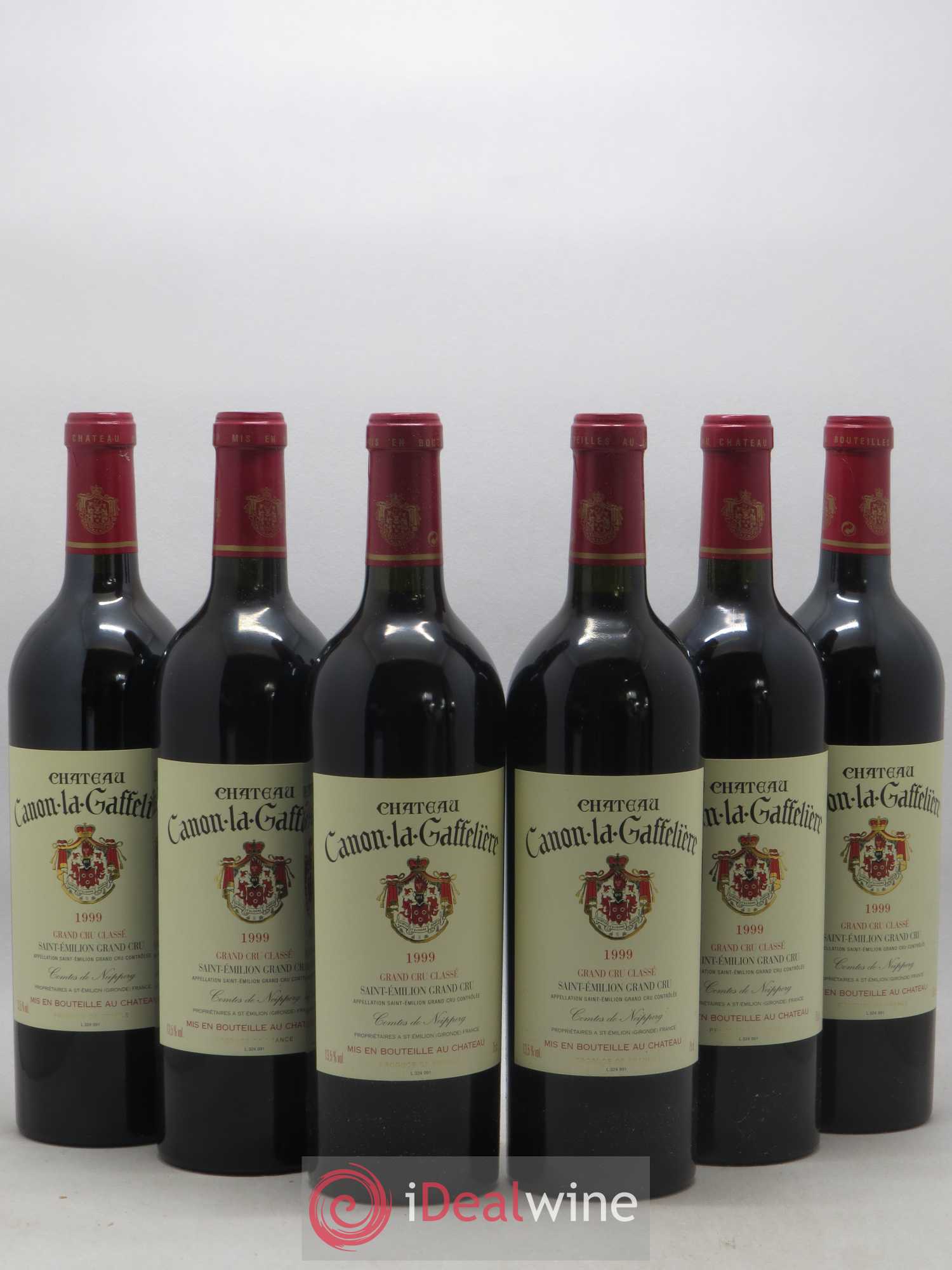 Château Canon la Gaffelière 1er Grand Cru Classé B 1999 - Lot de 6 bouteilles - 0