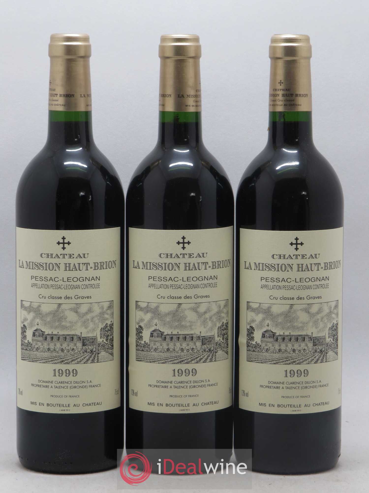 Château la Mission Haut-Brion Cru Classé de Graves 1999 - Lot de 6 bouteilles - 2