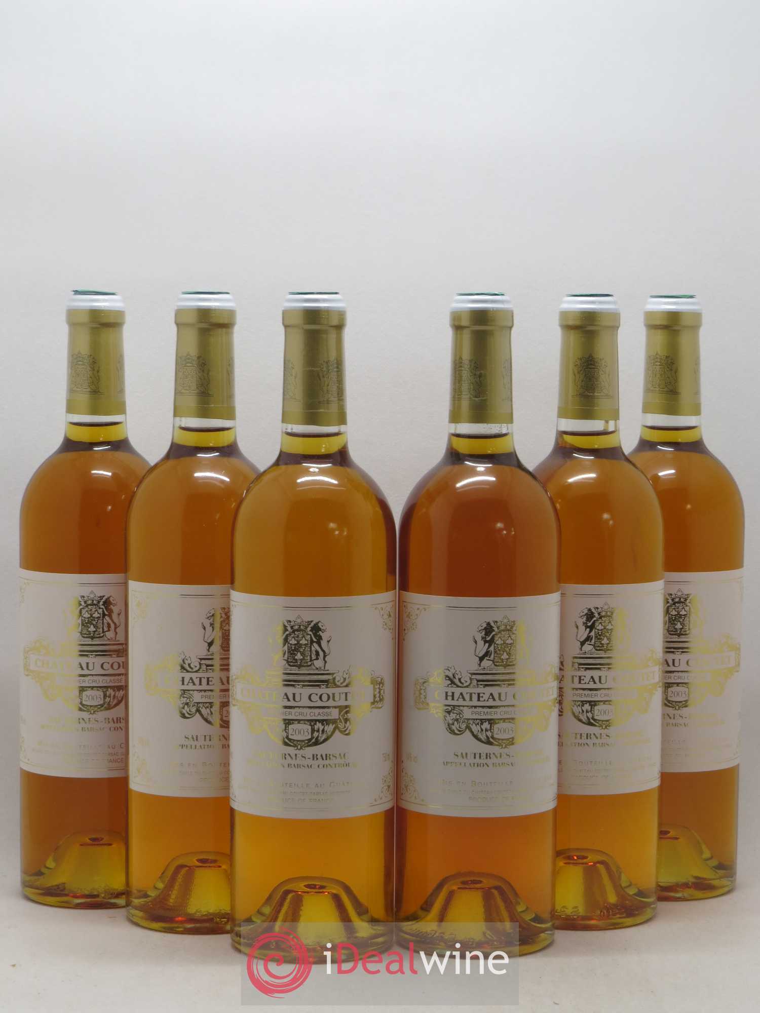 Château Coutet 1er Grand Cru Classé 2003 - Lotto di 6 bottiglie - 0