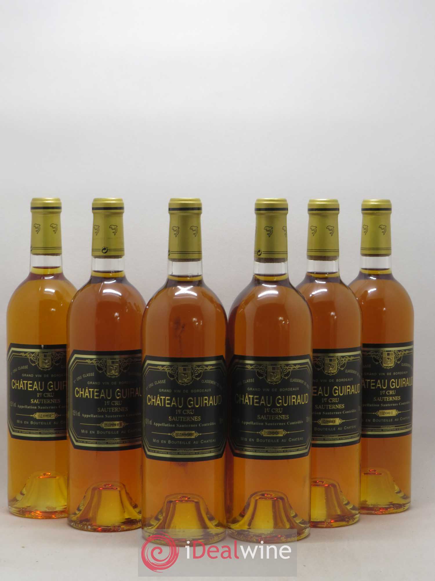 Château Guiraud 1er Grand Cru Classé 2001 - Lotto di 6 bottiglie - 0