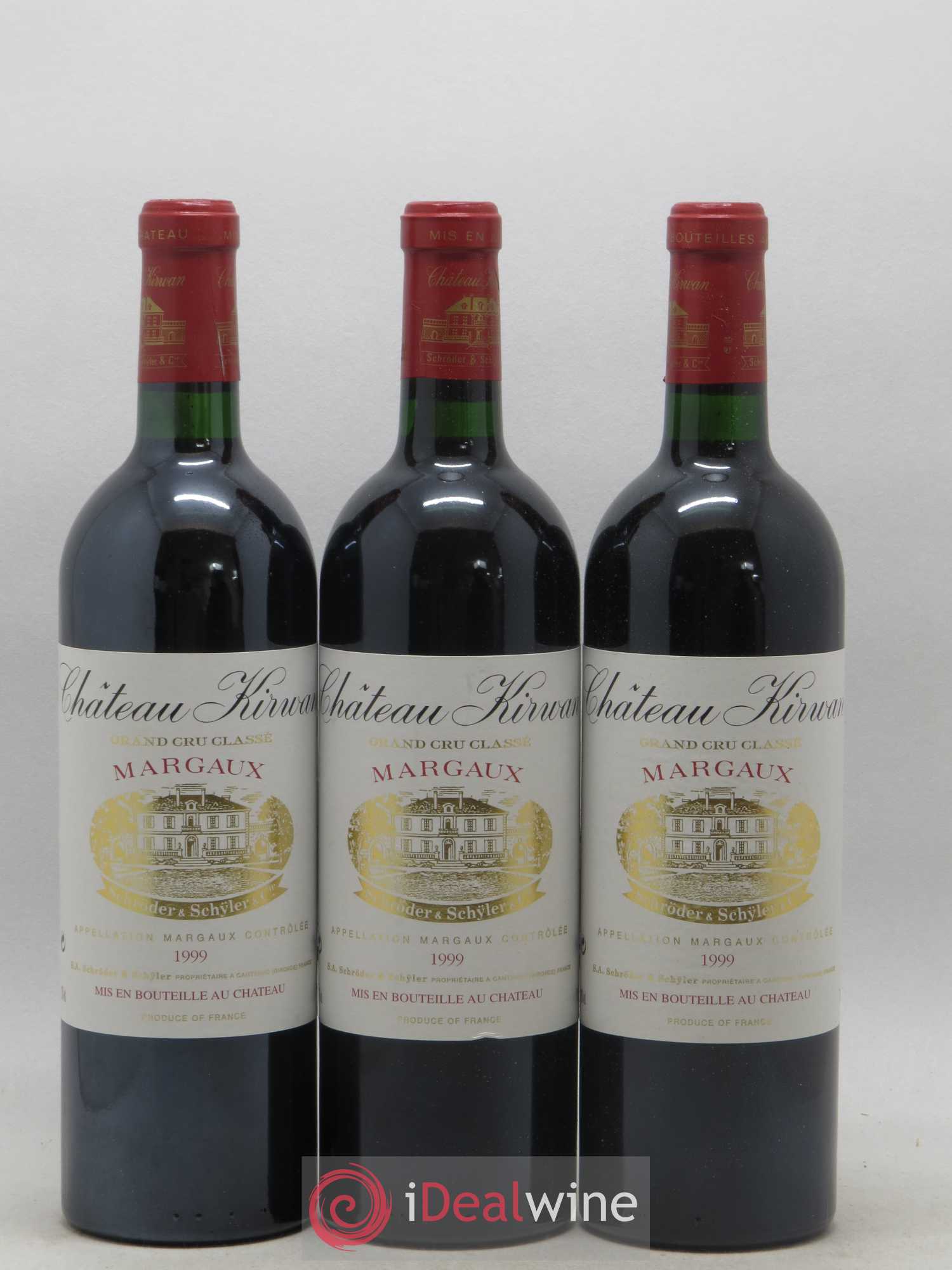 Château Kirwan 3ème Grand Cru Classé 1999 - Lot de 6 bouteilles - 1