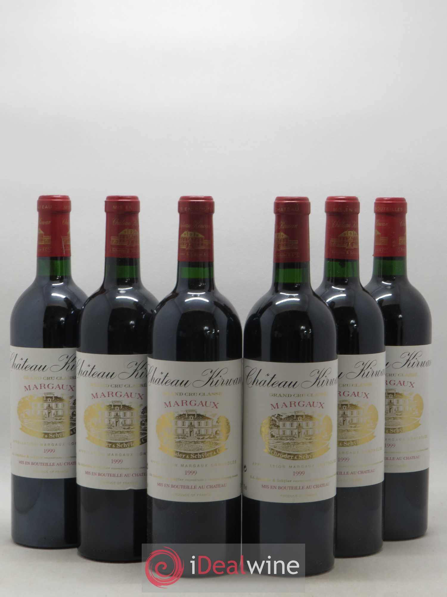 Château Kirwan 3ème Grand Cru Classé 1999 - Lot de 6 bouteilles - 0
