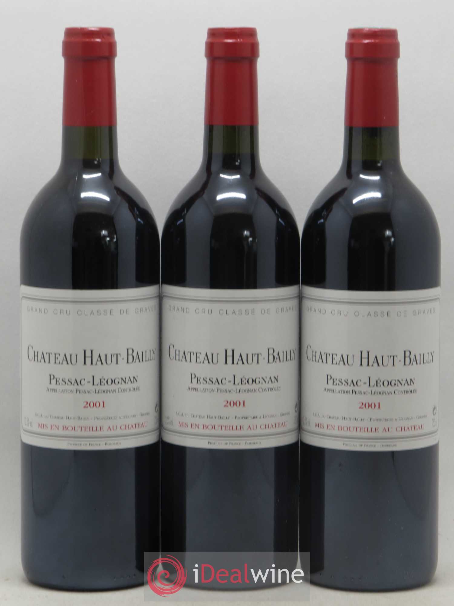 Château Haut-Bailly Cru Classé de Graves 2001 - Lot de 6 bouteilles - 1