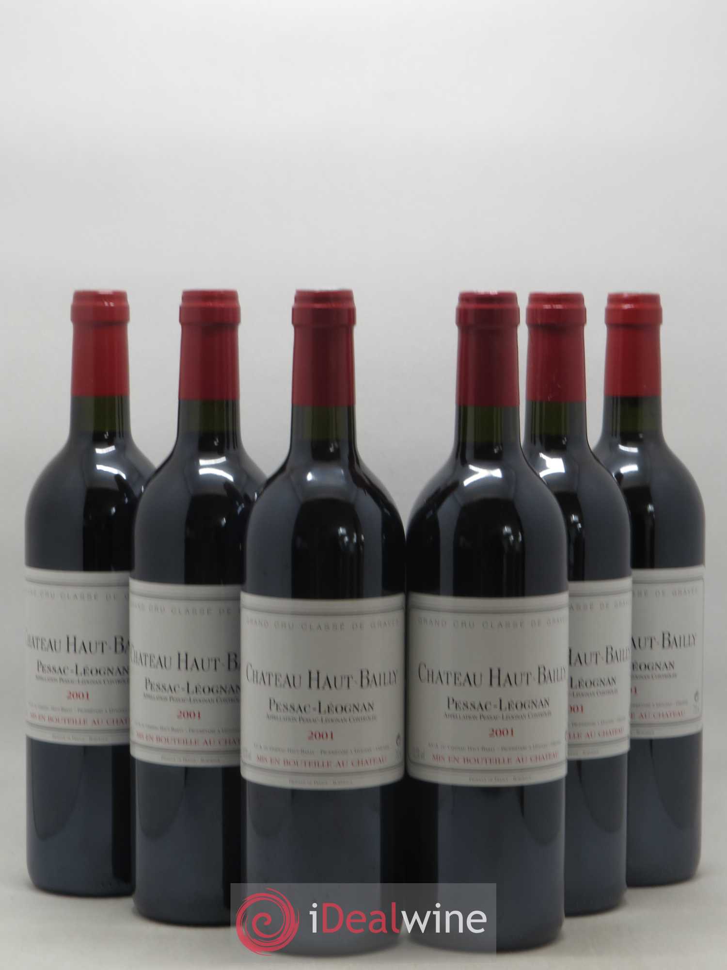 Château Haut-Bailly Cru Classé de Graves 2001 - Lot de 6 bouteilles - 0