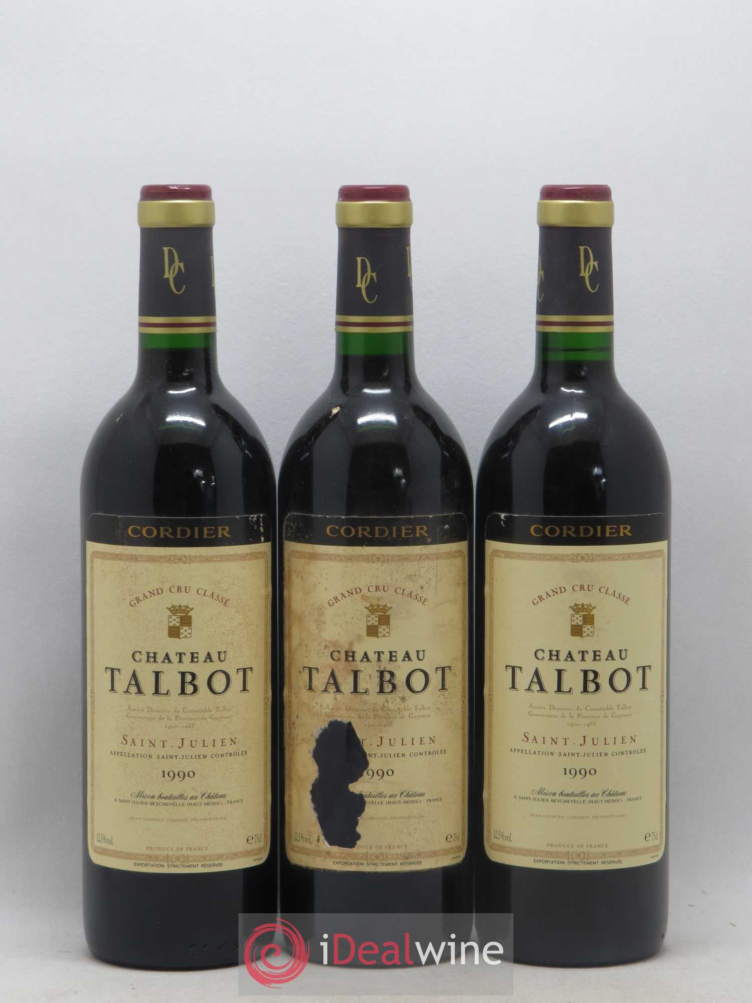 Château Talbot 4ème Grand Cru Classé 1990 - Lot de 12 bouteilles - 2