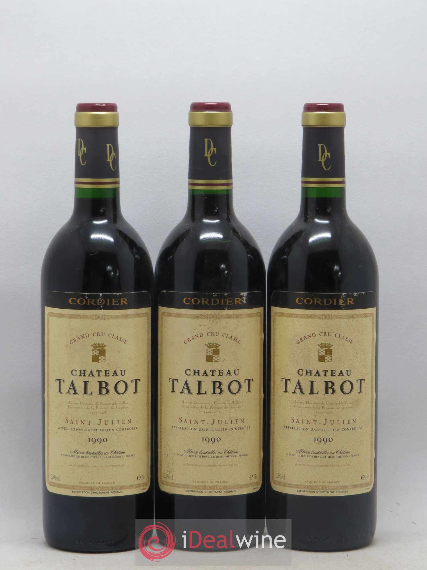 Château Talbot 4ème Grand Cru Classé 1990 - Lot de 12 bouteilles - 3