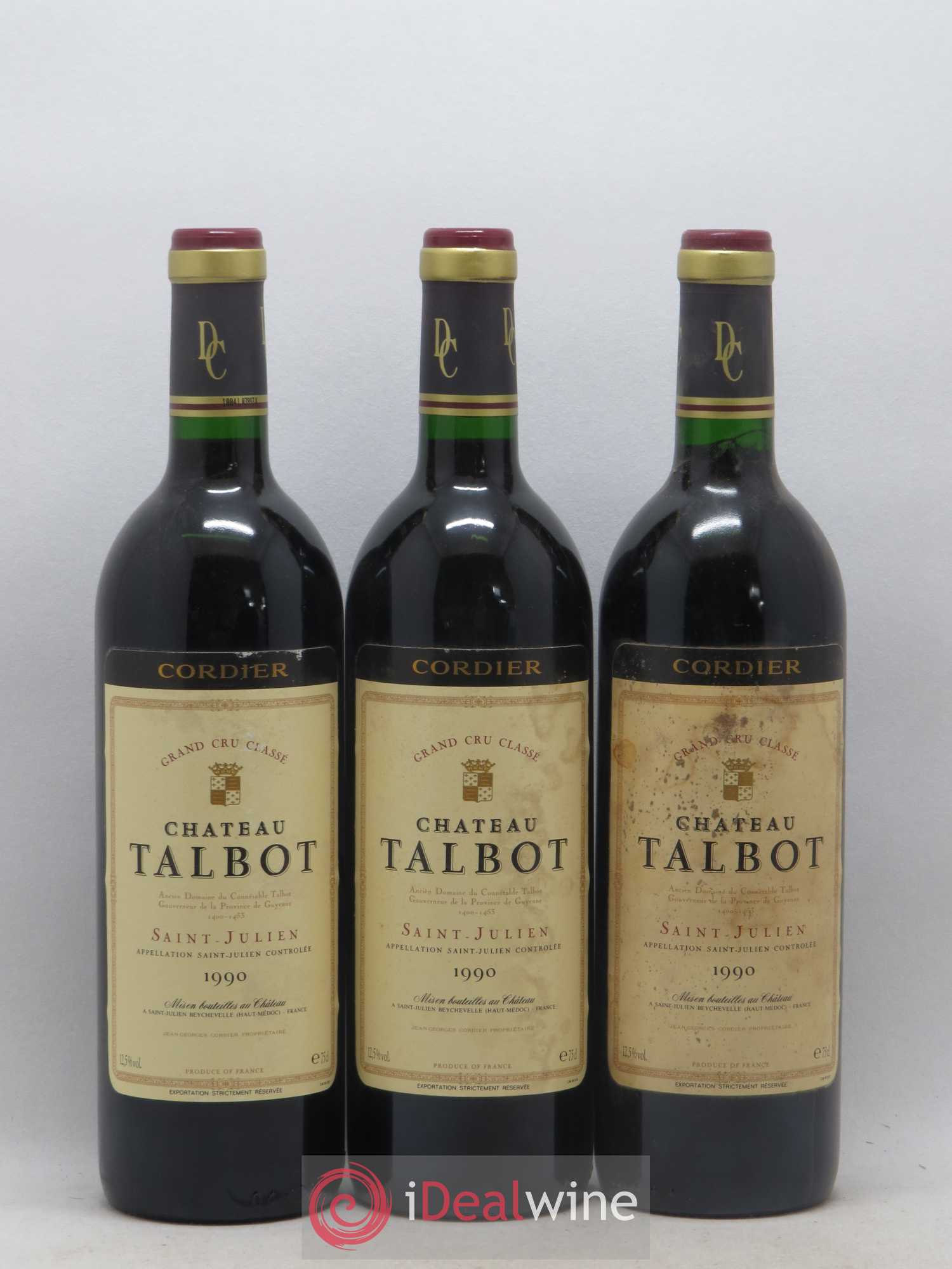 Château Talbot 4ème Grand Cru Classé 1990 - Lot de 12 bouteilles - 4